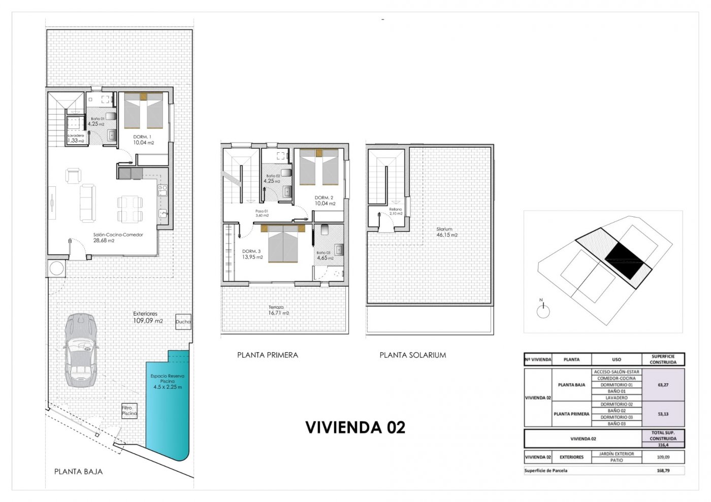 For sale - 3 Bedroom 3 Bathroom Villa in Pilar de La Horadada - pueblo  - Alicante