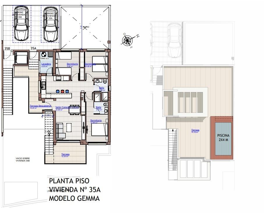 For sale - 3 Bedroom 2 Bathroom Bungalow in San Miguel de Salinas - VistaBella Golf  - Alicante