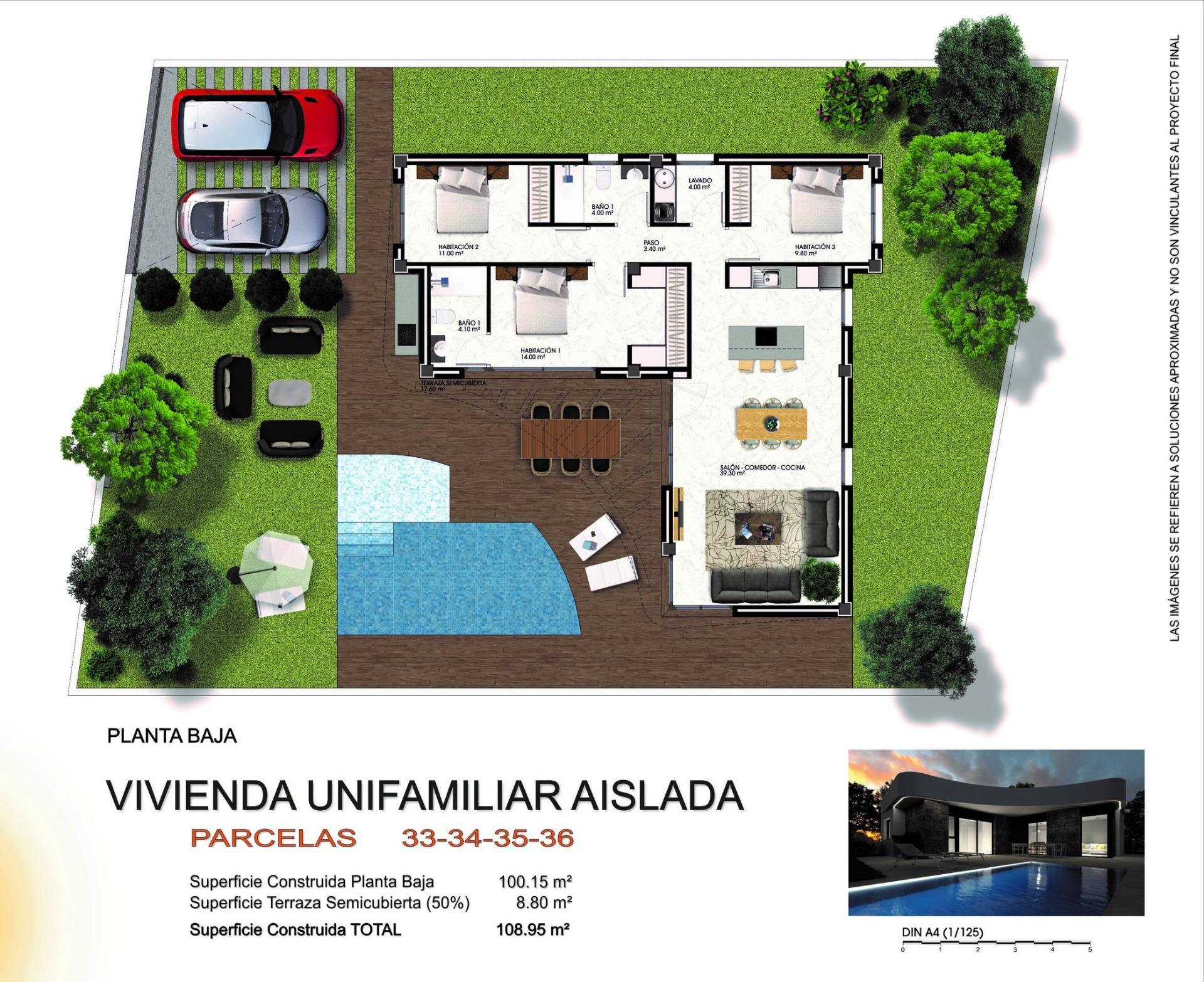 For sale - 3 Bedroom 3 Bathroom Villa in Los Montesinos - La Herrada  - Alicante