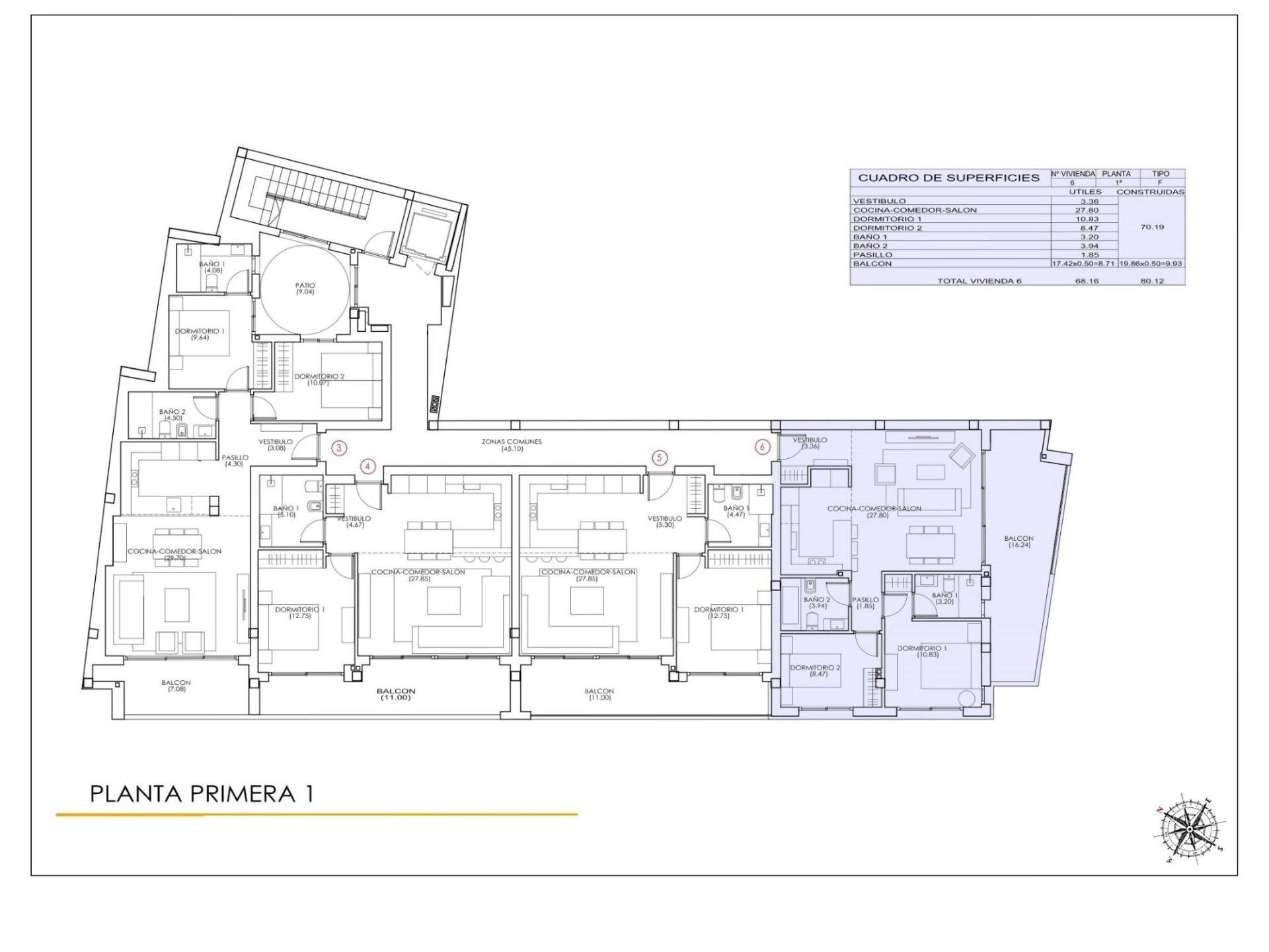 For sale - 2 Bedroom 2 Bathroom Apartment in Torrevieja - Playa Del Cura  - Alicante