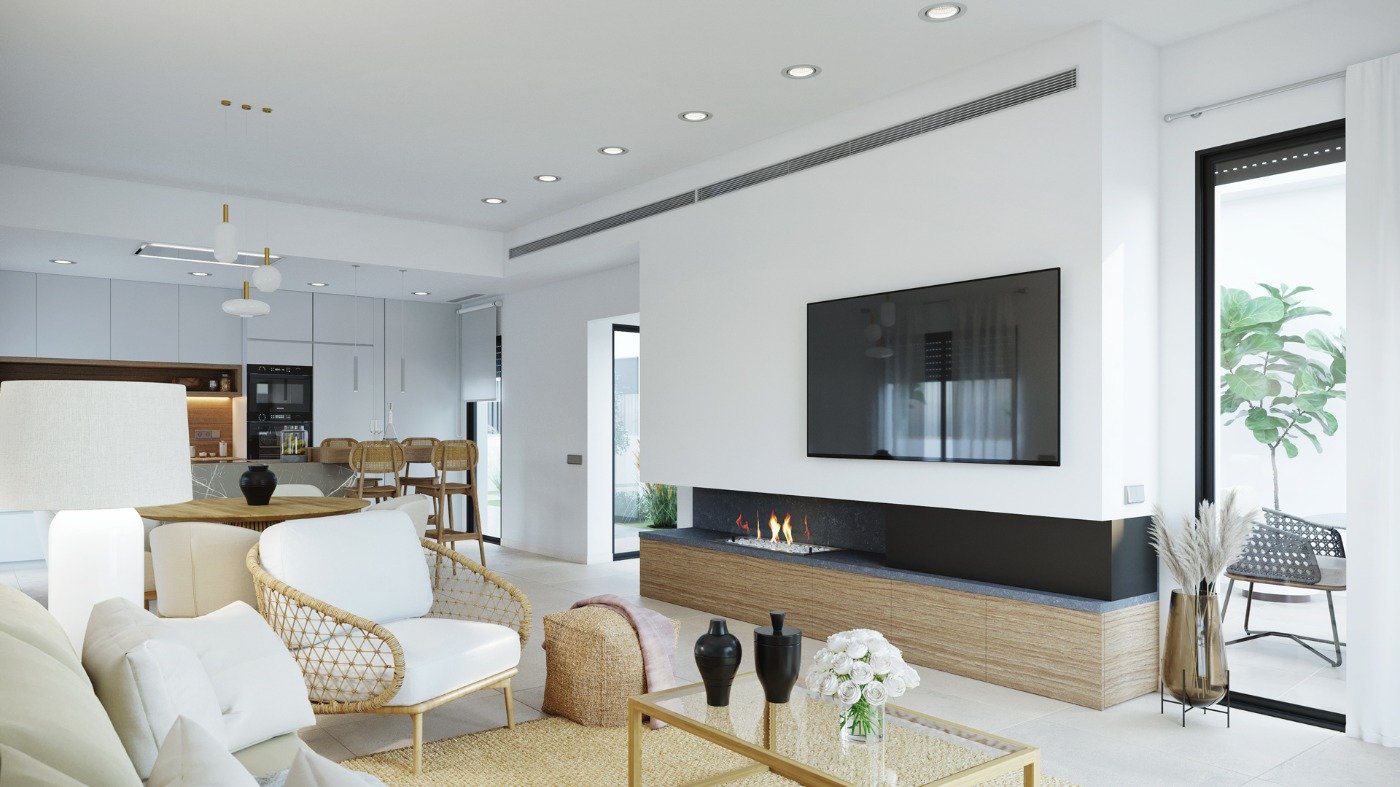 New Build - 3 Bedroom 2 Bathroom Villa in Baños y Mendigo - Altaona Golf  - Murcia