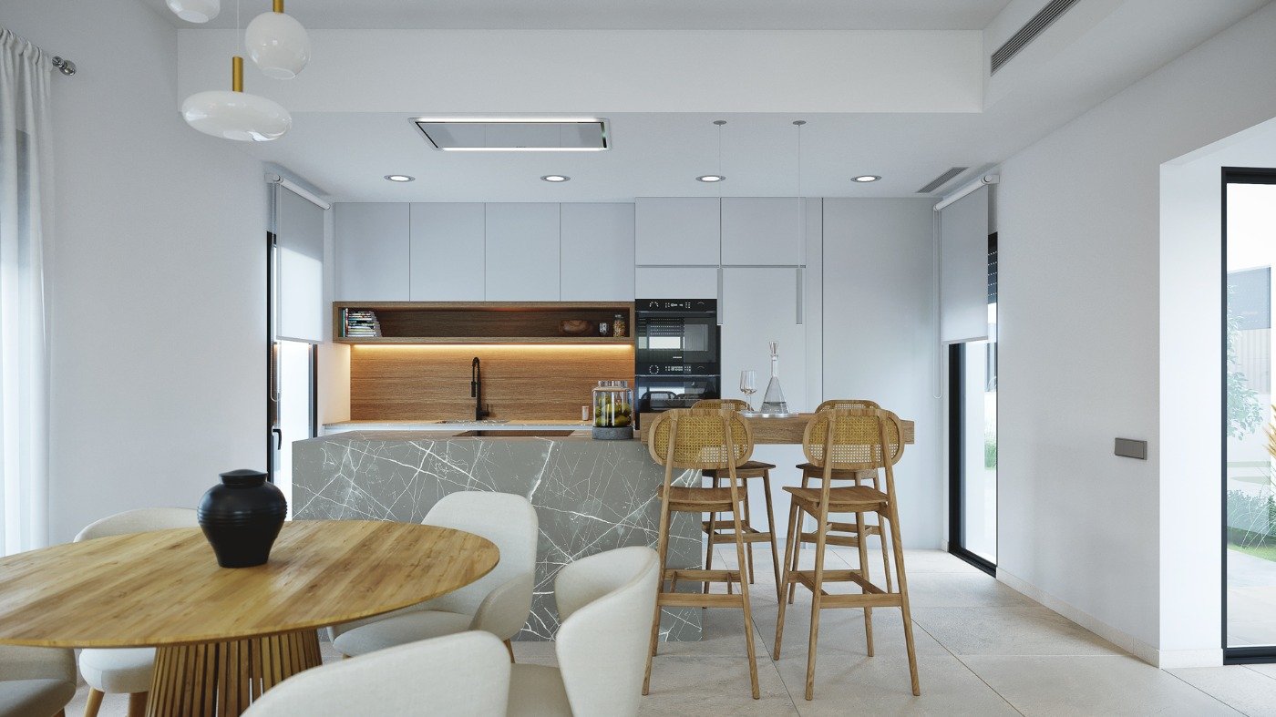 New Build - 3 Bedroom 2 Bathroom Villa in Baños y Mendigo - Altaona Golf  - Murcia