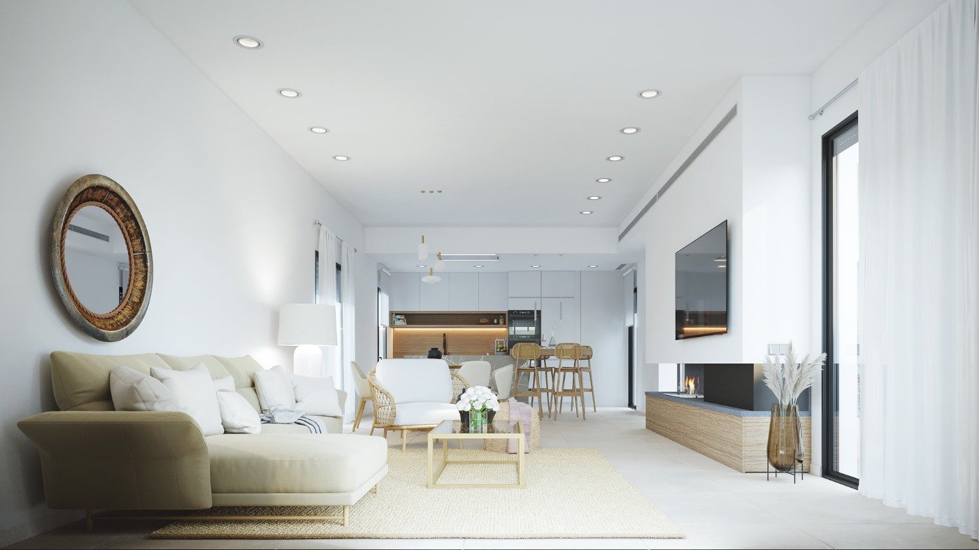 New Build - 3 Bedroom 2 Bathroom Villa in Baños y Mendigo - Altaona Golf  - Murcia