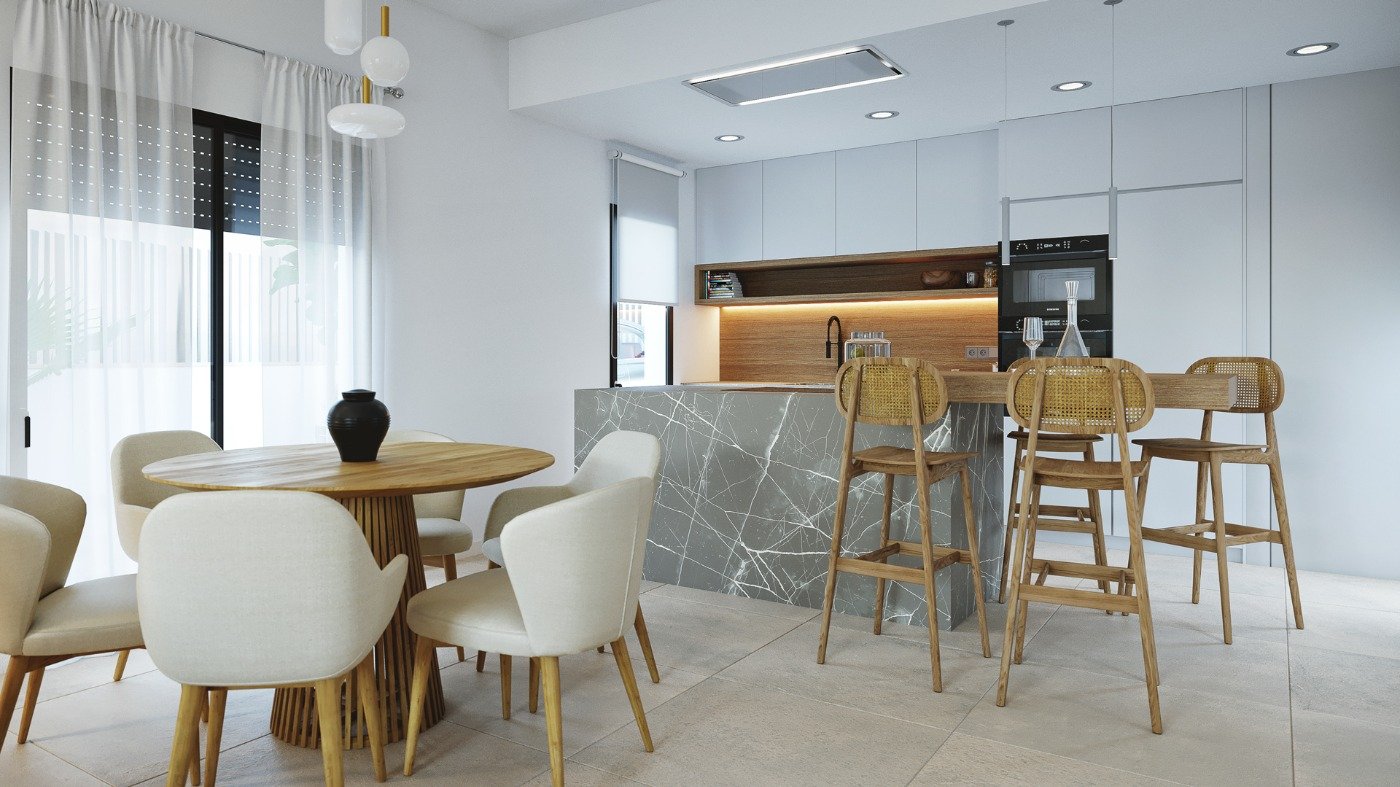 New Build - 3 Bedroom 2 Bathroom Villa in Baños y Mendigo - Altaona Golf  - Murcia