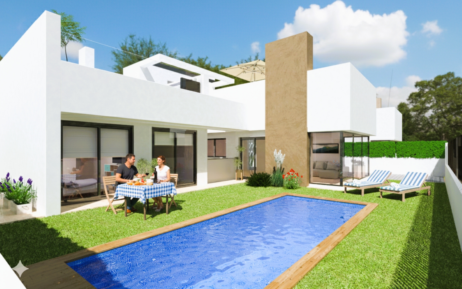 New Build - 3 Bedroom 3 Bathroom Villa in Santa Rosalia Lake Resort. - Santa Rosalia Lake and Life Resort  - Murcia