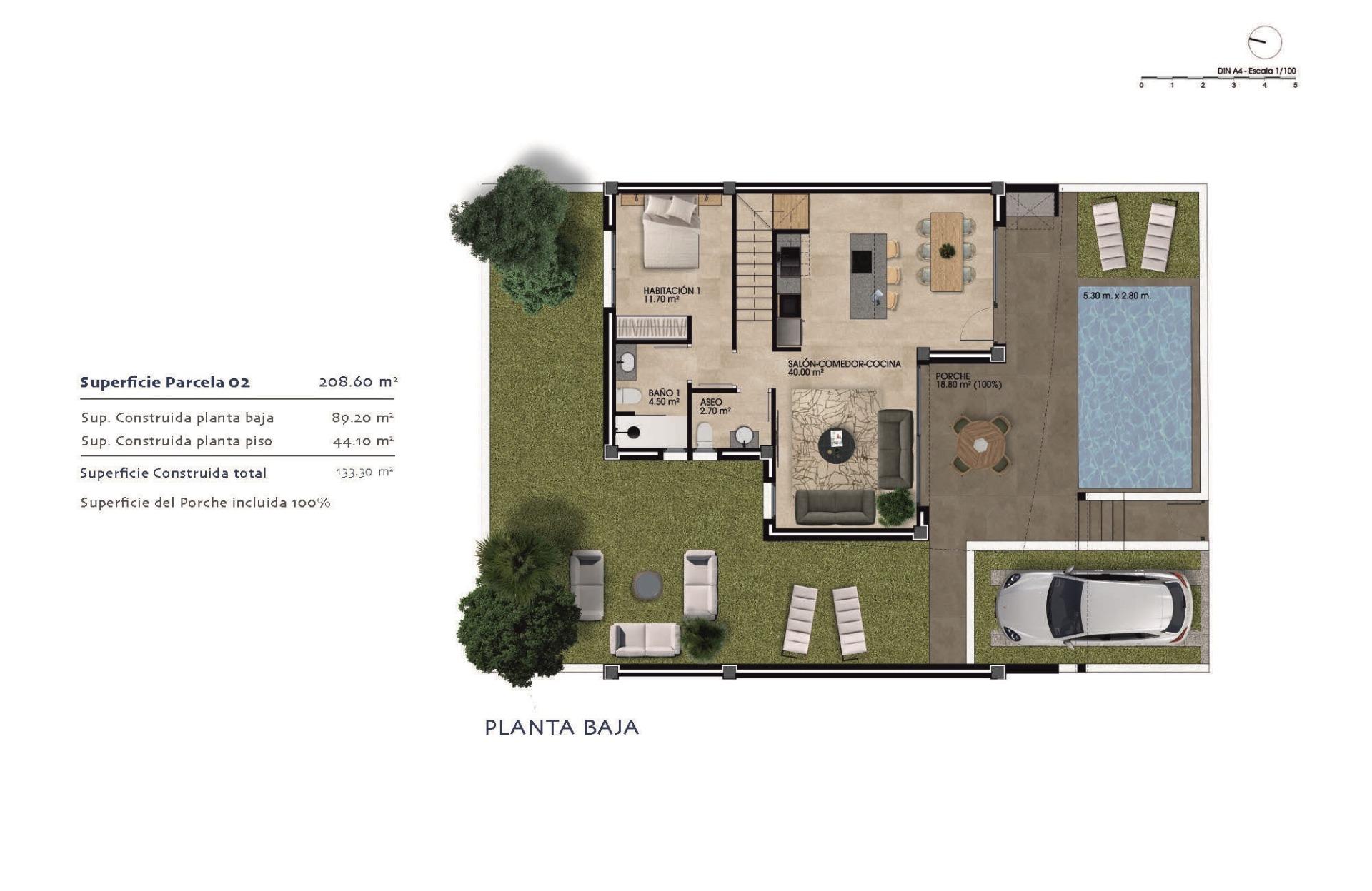 For sale - 3 Bedroom 3 Bathroom Villa in Dolores - polideportivo  - Alicante