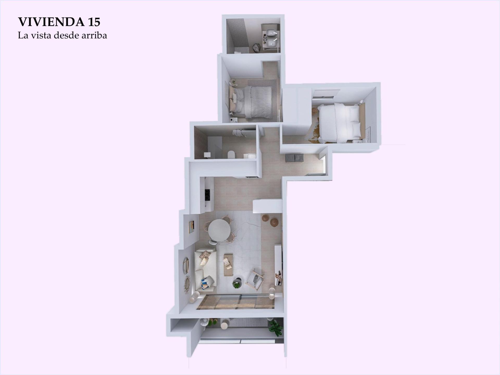 For sale - 2 Bedroom 2 Bathroom Penthouse in Torrevieja - Playa Del Cura  - Alicante