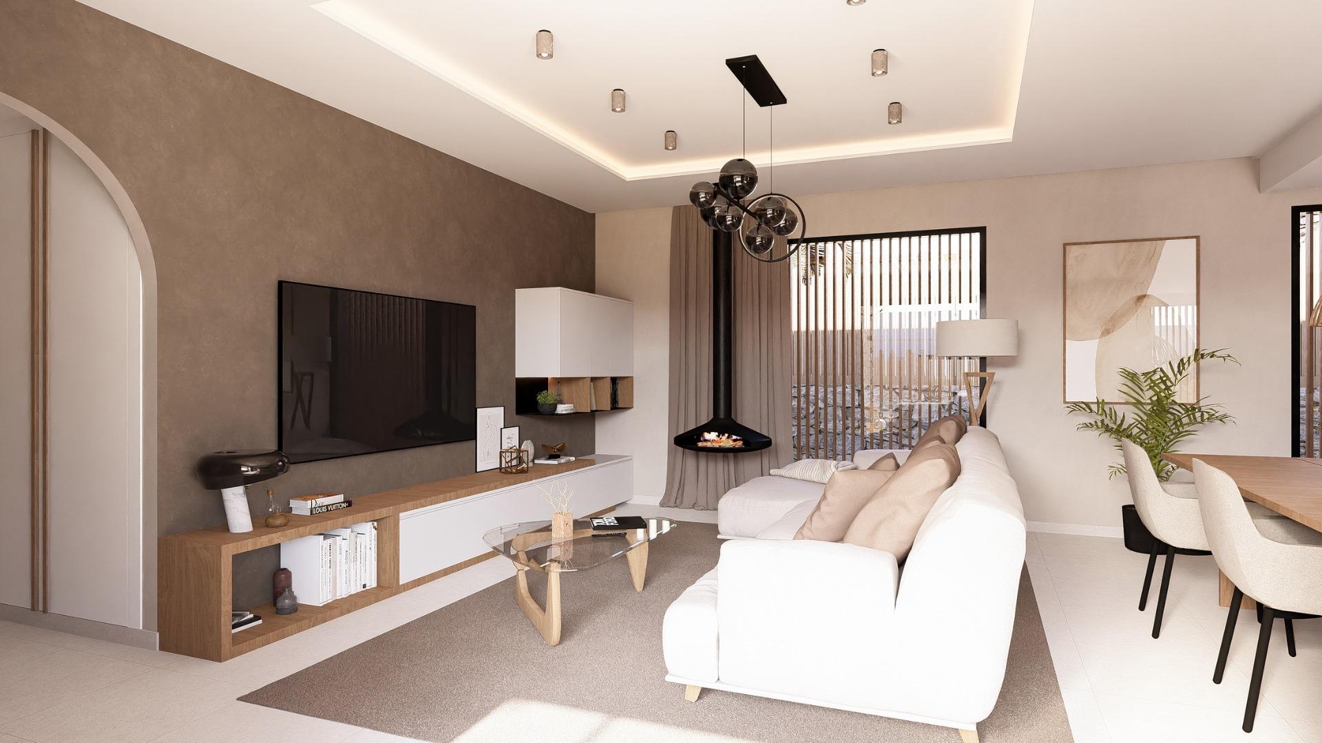 New Build - 2 Bedroom 2 Bathroom Villa in Baños y Mendigo - Altaona Golf  - Murcia