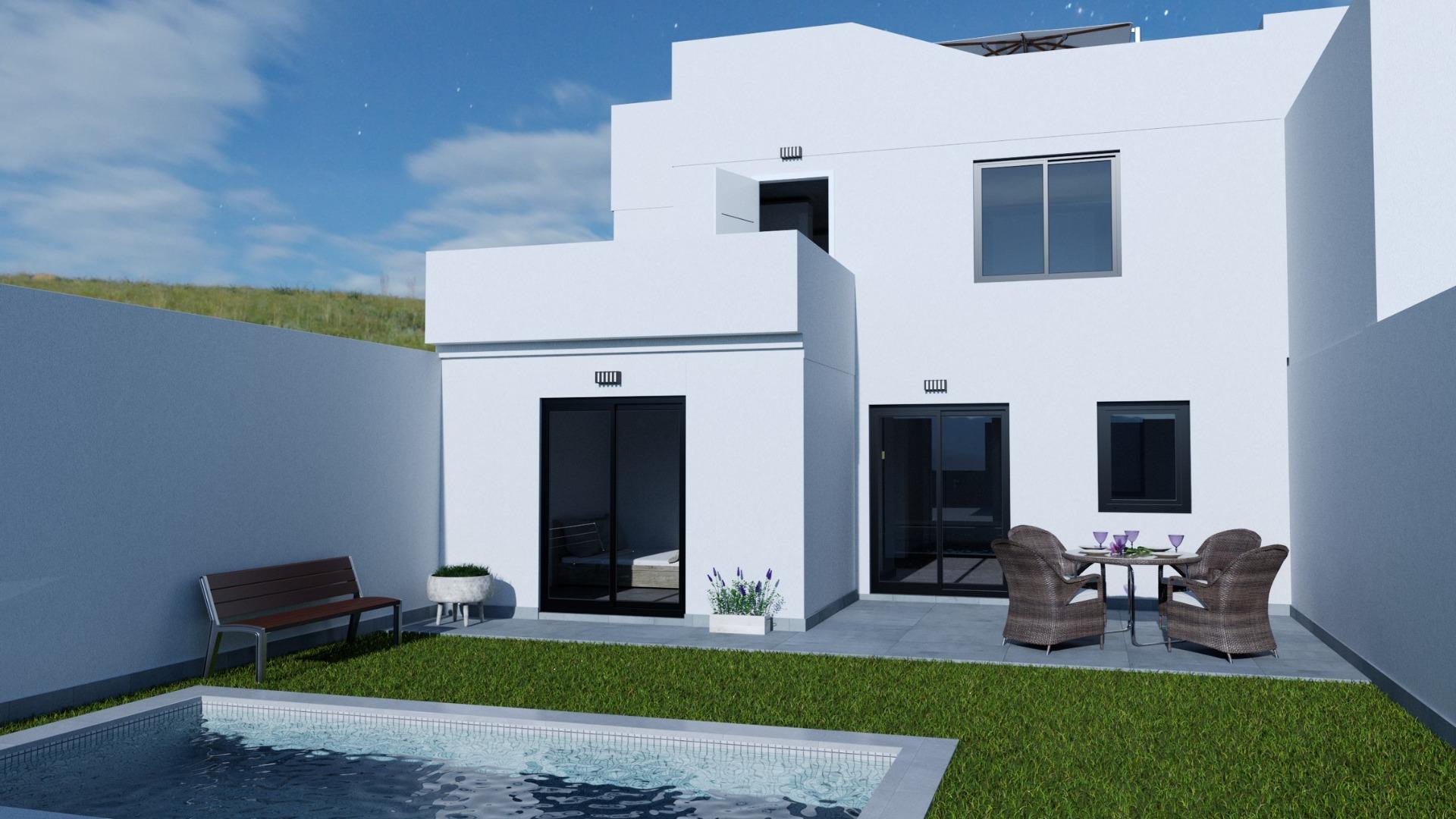 New Build - Key Ready - 4 Bedroom 3 Bathroom Key Ready Townhouse in Los Belones - Centro  - Murcia