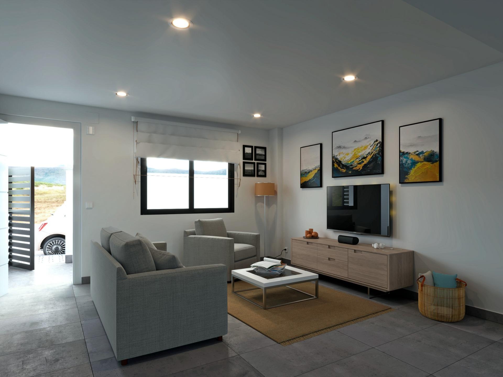 New Build - Key Ready - 4 Bedroom 3 Bathroom Key Ready Townhouse in Los Belones - Centro  - Murcia