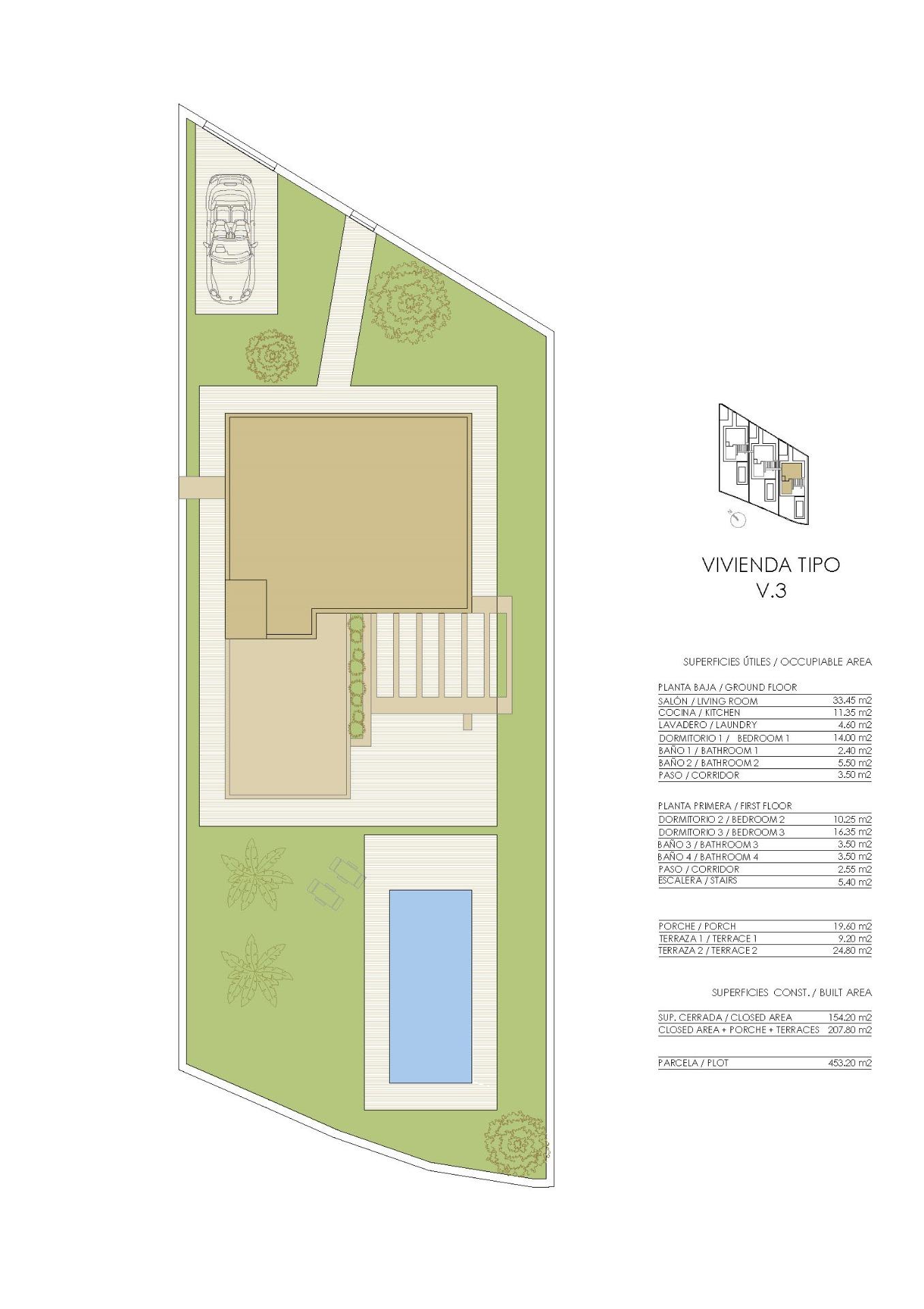 For sale - 3 Bedroom 4 Bathroom Villa in Pilar de La Horadada - Lo Romero Golf  - Alicante