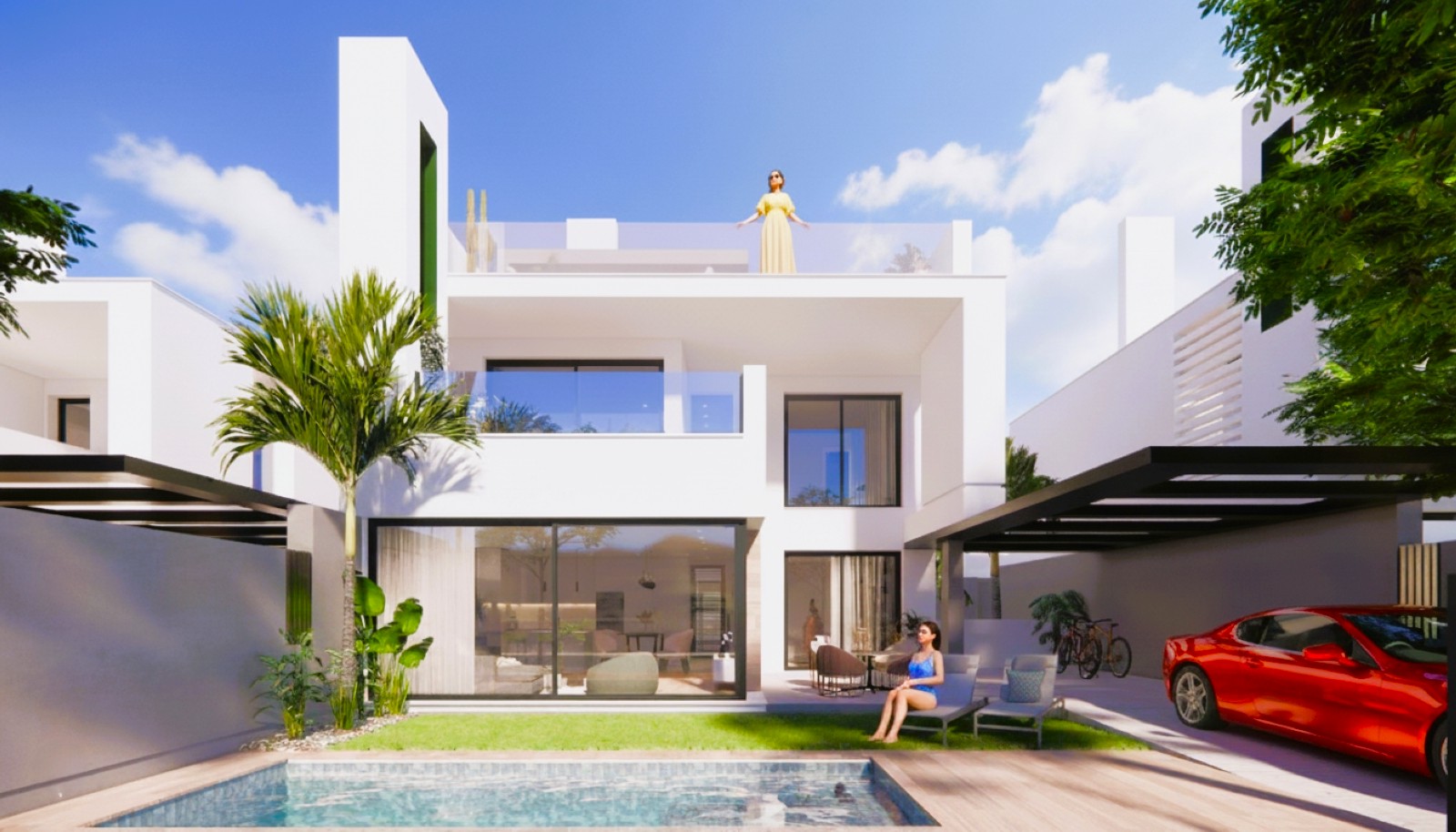 New Build - 3 Bedroom 3 Bathroom Villa in Santa Rosalia Lake and Life Resort  - Santa Rosalia Lake and Life Resort  - Murcia