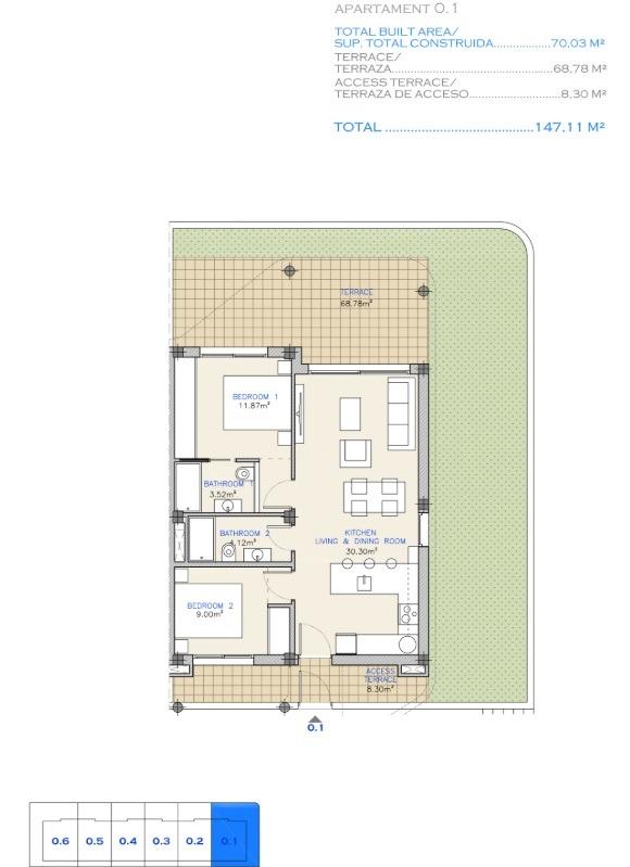 New Build - 2 Bedroom 2 Bathroom Apartment in Los Alcazares - Serena Golf  - Murcia