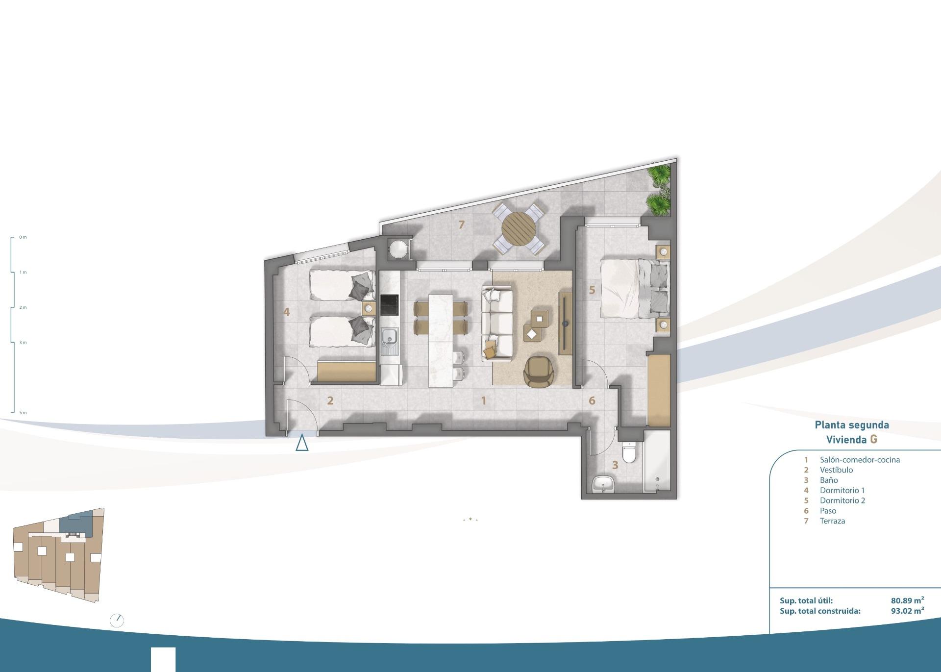 New Build - 2 Bedroom 1 Bathroom Penthouse in San Pedro del Pinatar - Playa Villananitos  - Murcia