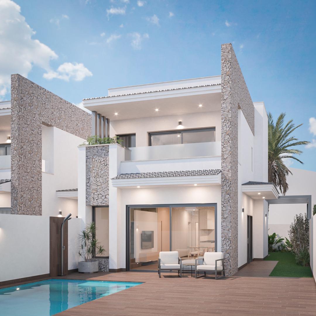 New Build - 3 Bedroom 3 Bathroom Villa in San Pedro del Pinatar - Pueblo  - Murcia