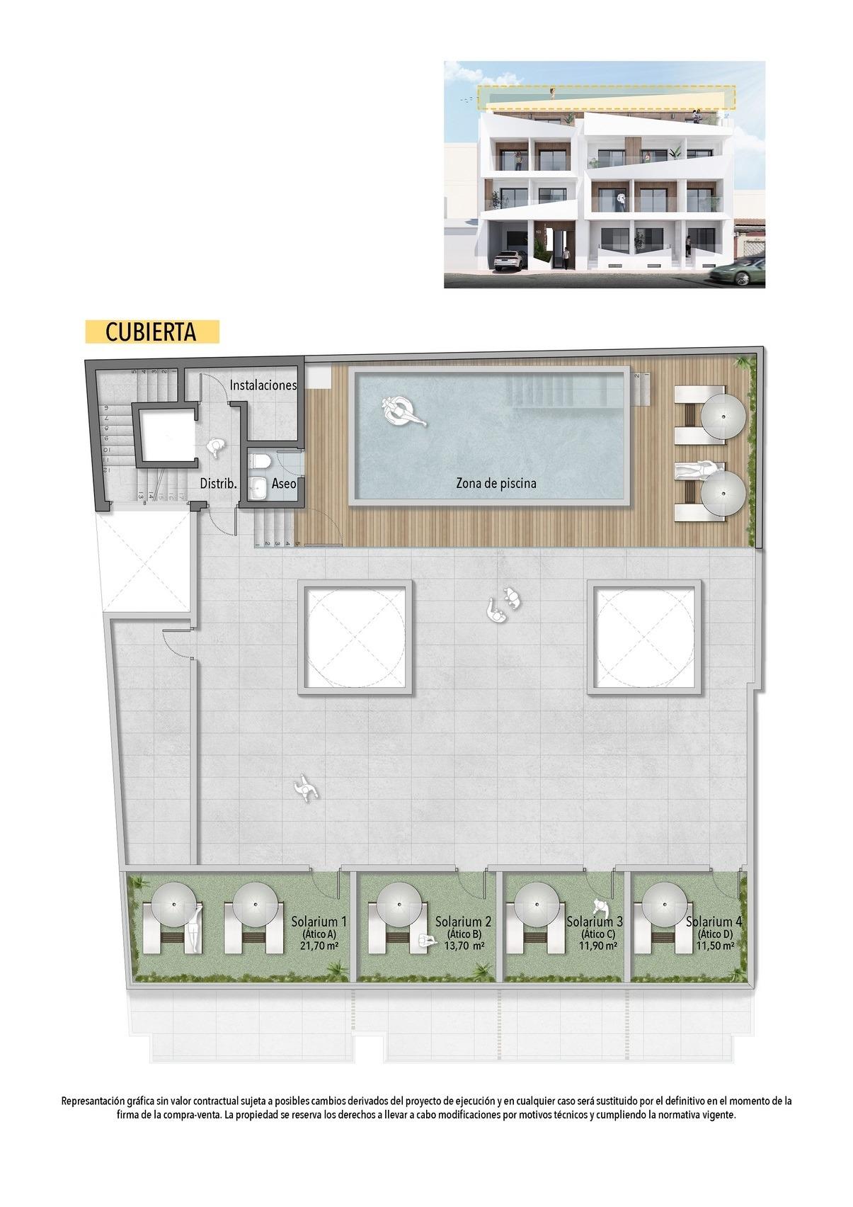 For sale - 2 Bedroom 1 Bathroom Apartment in Torrevieja - Playa de El Cura  - Alicante