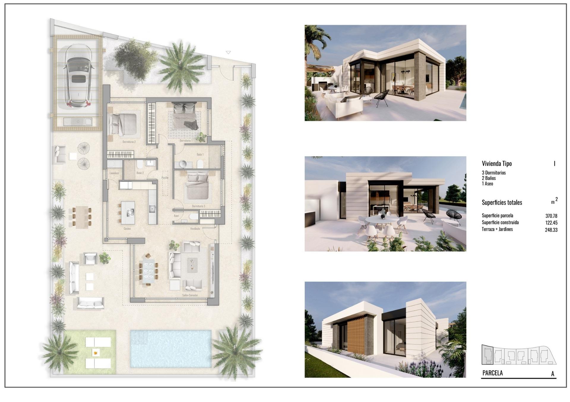 New Build - 3 Bedroom 2 Bathroom Villa in Pilar de La Horadada - Roda Golf  - Alicante