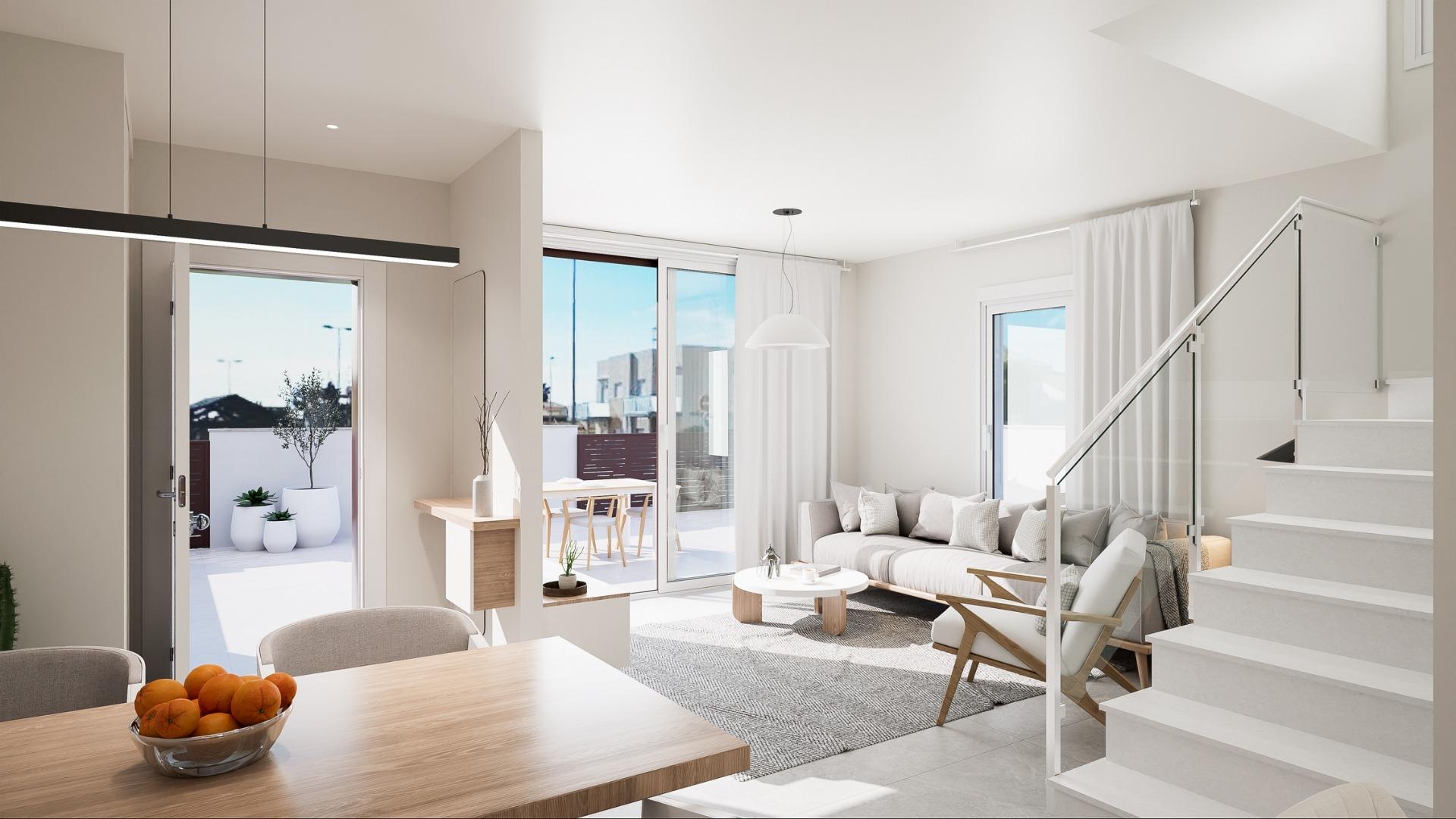 New Build - 3 Bedroom 2 Bathroom Town House in Torre de La Horadada - Torre De La Horadada  - Alicante