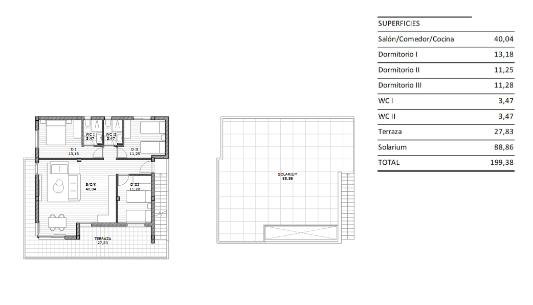 New Build - 3 Bedroom 2 Bathroom Penthouse in San Miguel de Salinas - Pueblo  - Alicante