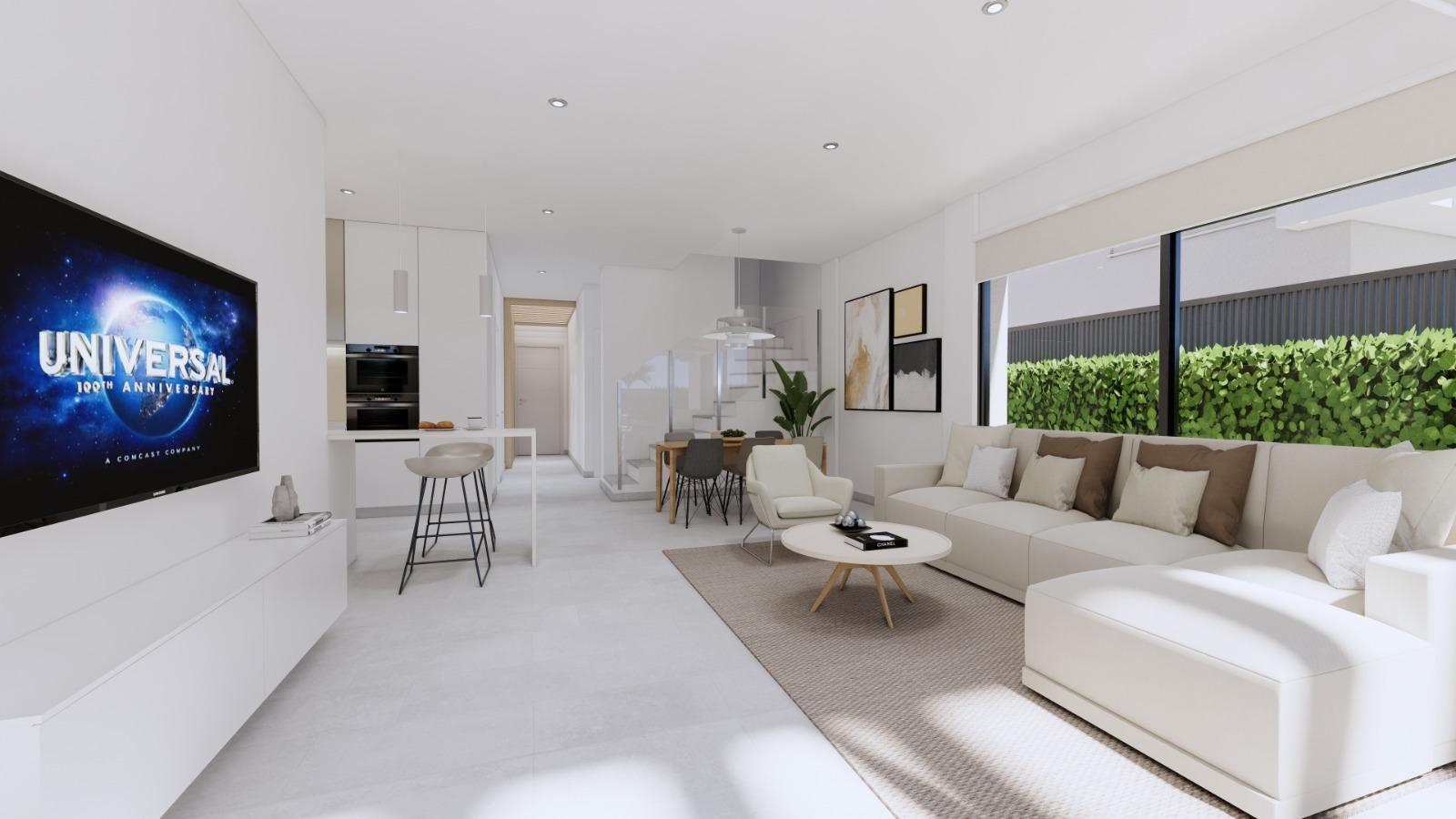 New Build - 3 Bedroom 3 Bathroom Villa in Los Alcazares - Nueva Ribera  - Murcia