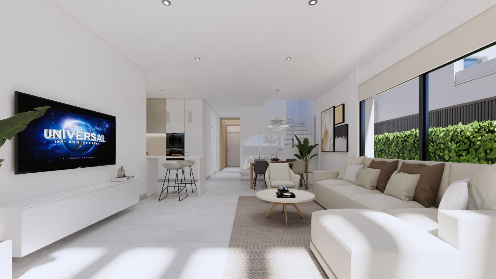 New Build - 3 Bedroom 3 Bathroom Villa in Los Alcazares - Nueva Ribera  - Murcia