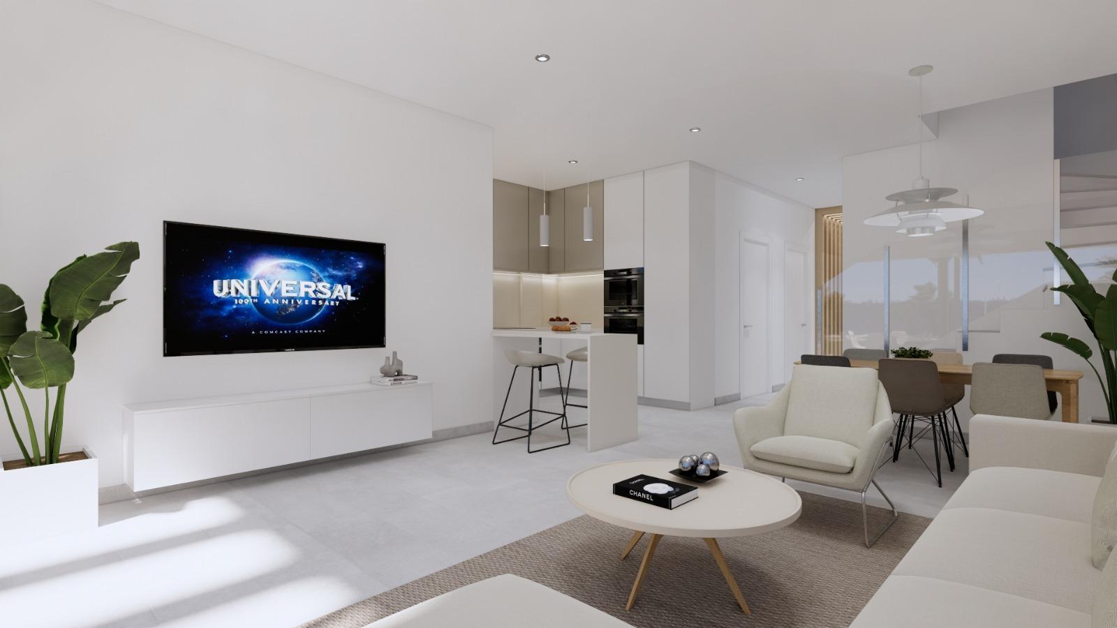 New Build - 3 Bedroom 3 Bathroom Villa in Los Alcazares - Nueva Ribera  - Murcia