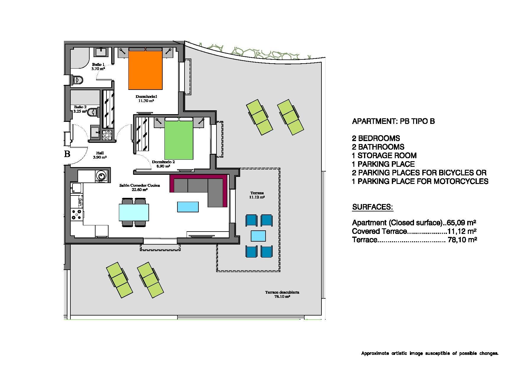 New Build - 2 Bedroom 2 Bathroom Apartment in Villamartin - Las Filipinas  - Alicante
