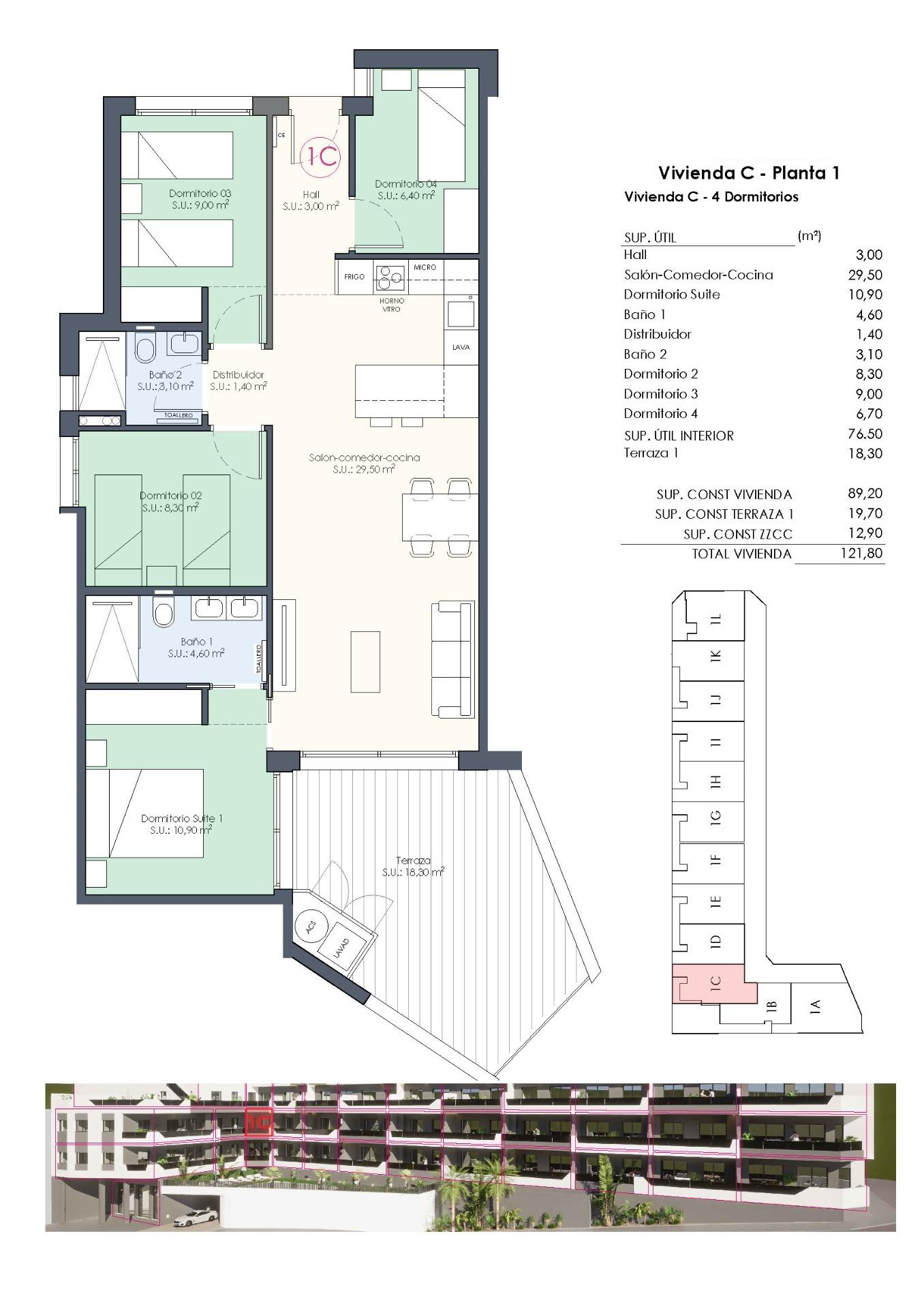 For sale - 4 Bedroom 2 Bathroom Apartment in Benijofar - Pueblo  - Alicante