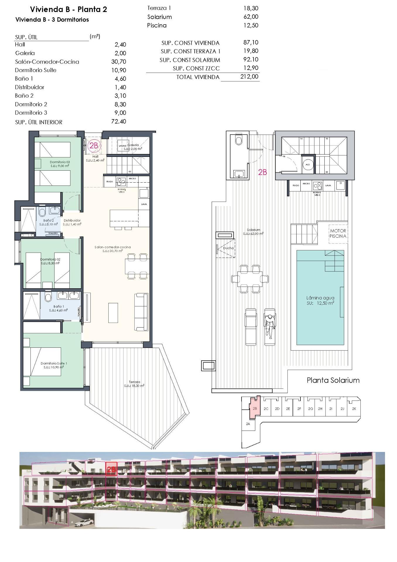 For sale - 3 Bedroom 2 Bathroom Penthouse in Benijofar - Pueblo  - Alicante