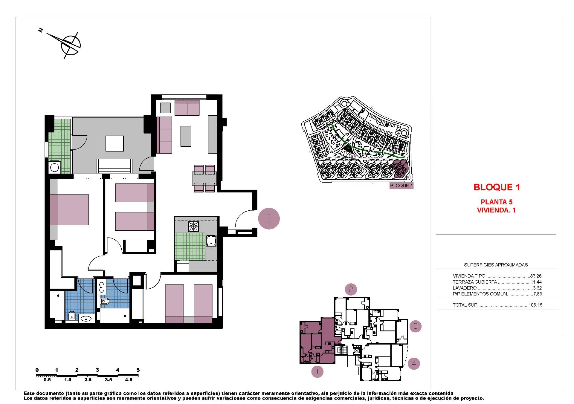 For sale - 3 Bedroom 2 Bathroom Penthouse in Pilar de La Horadada - Mil Palmeras  - Alicante