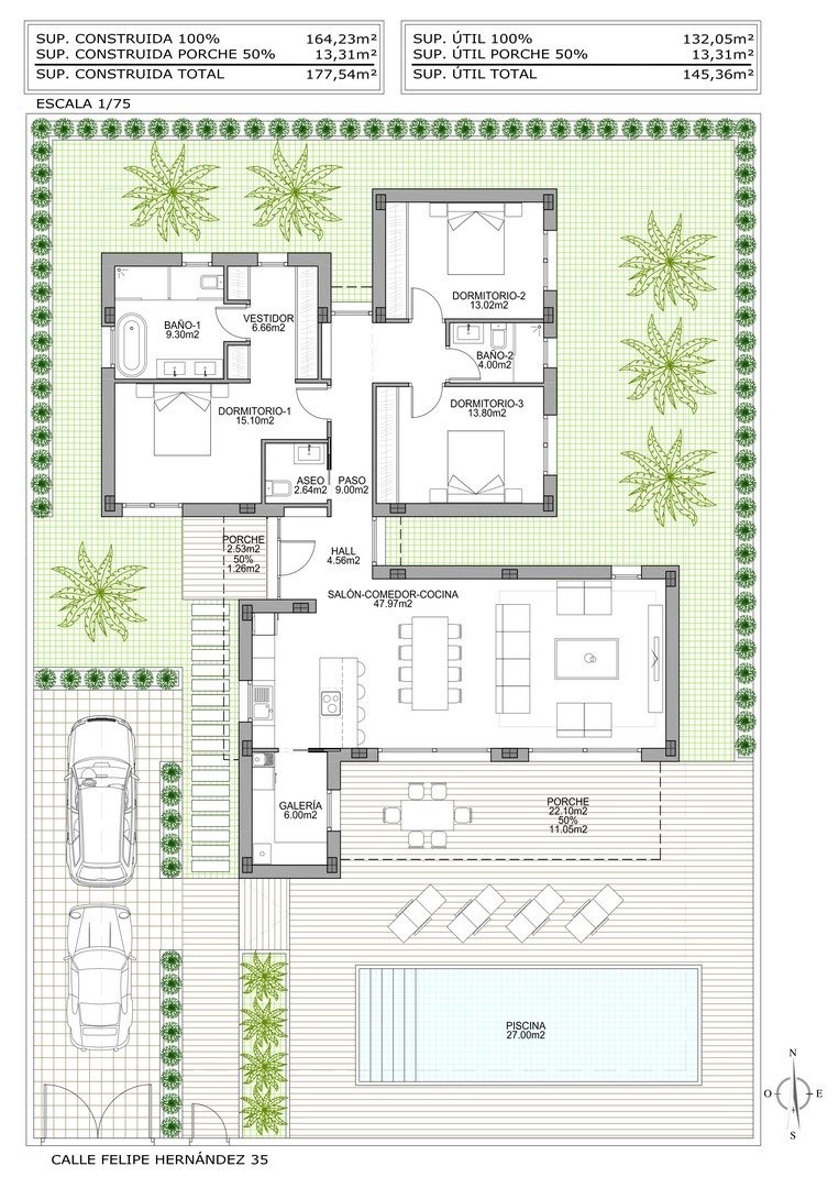 For sale - 3 Bedroom 3 Bathroom Villa in Benijofar - Polideportivo  - Alicante