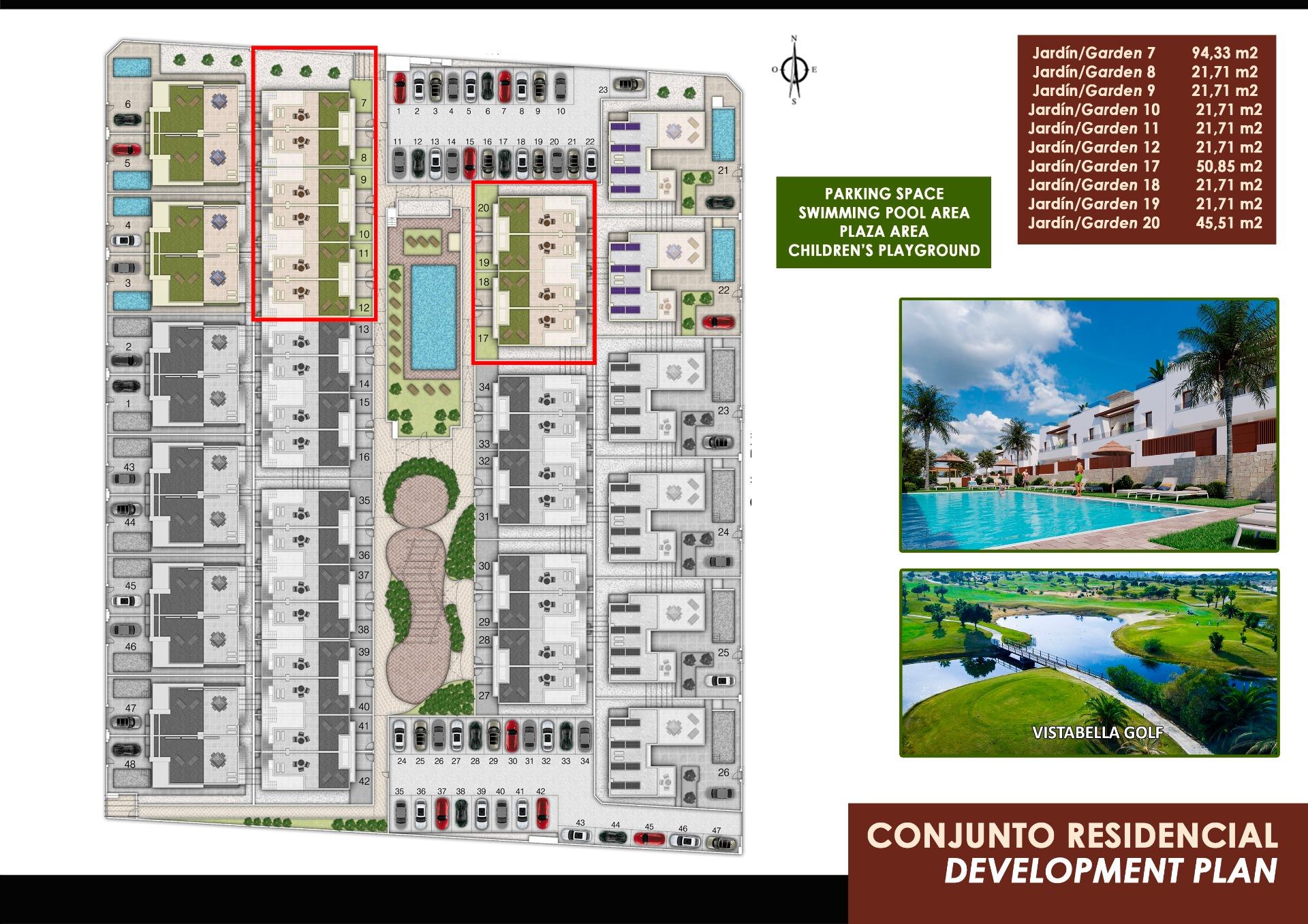 For sale - 3 Bedroom 3 Bathroom Town House in Orihuela - Vistabella Golf  - Alicante