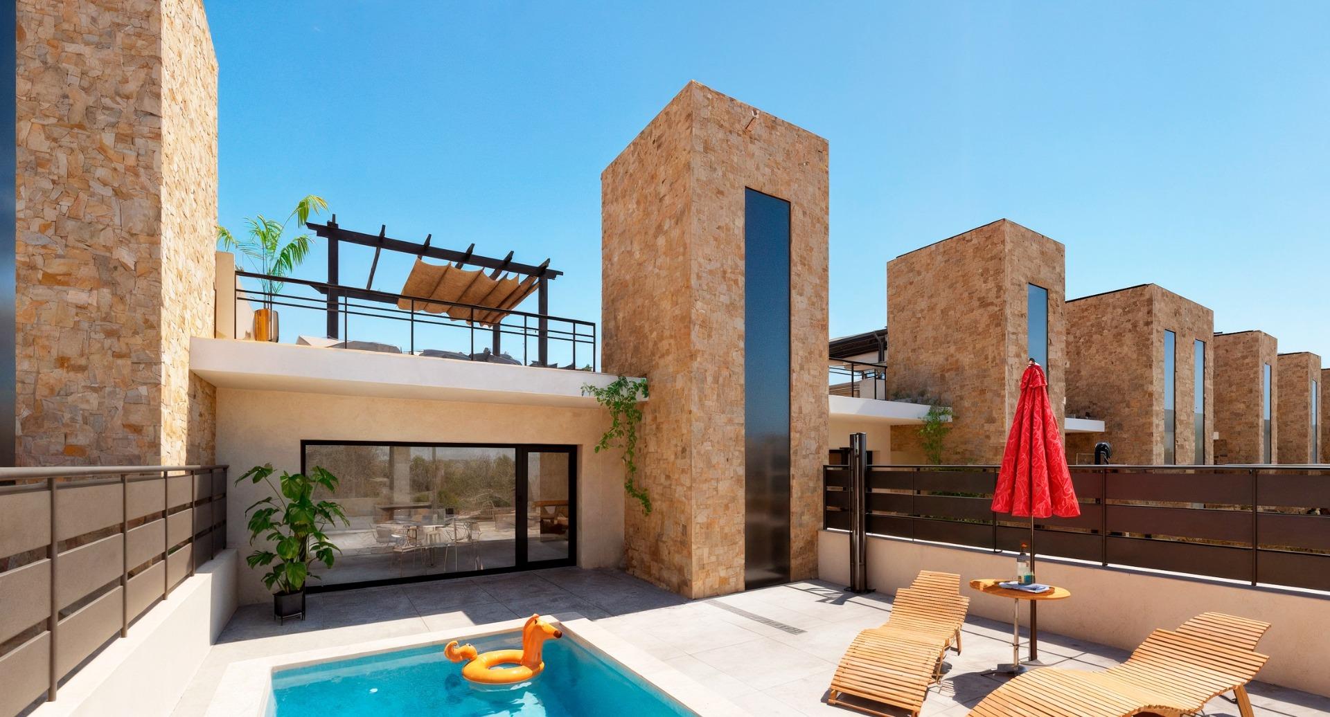 New Build - 2 Bedroom 2 Bathroom Town House in Fuente Álamo - La Pinilla  - Murcia