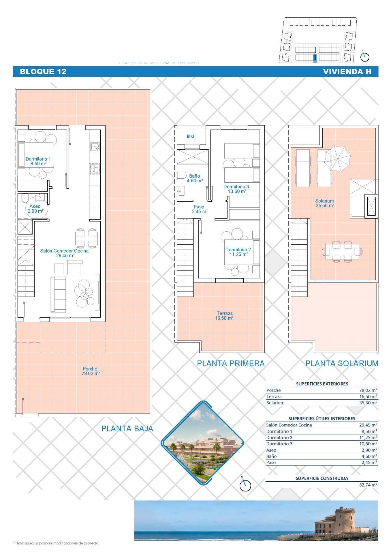 For sale - 3 Bedroom 2 Bathroom Villa in Pilar de La Horadada - Lo Monte  - Alicante