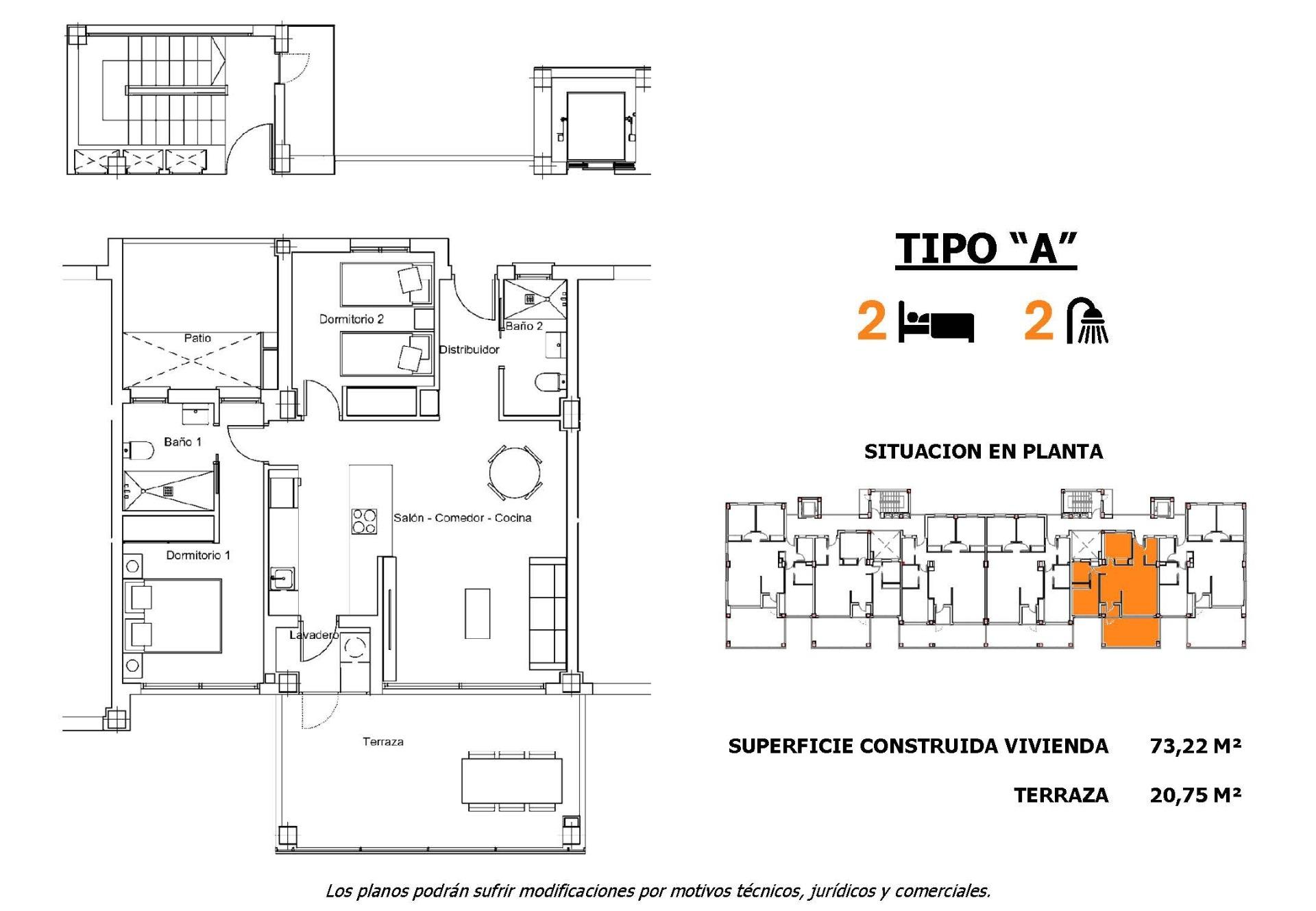 For sale - 2 Bedroom 2 Bathroom Apartment in San Miguel de Salinas - Pueblo  - Alicante