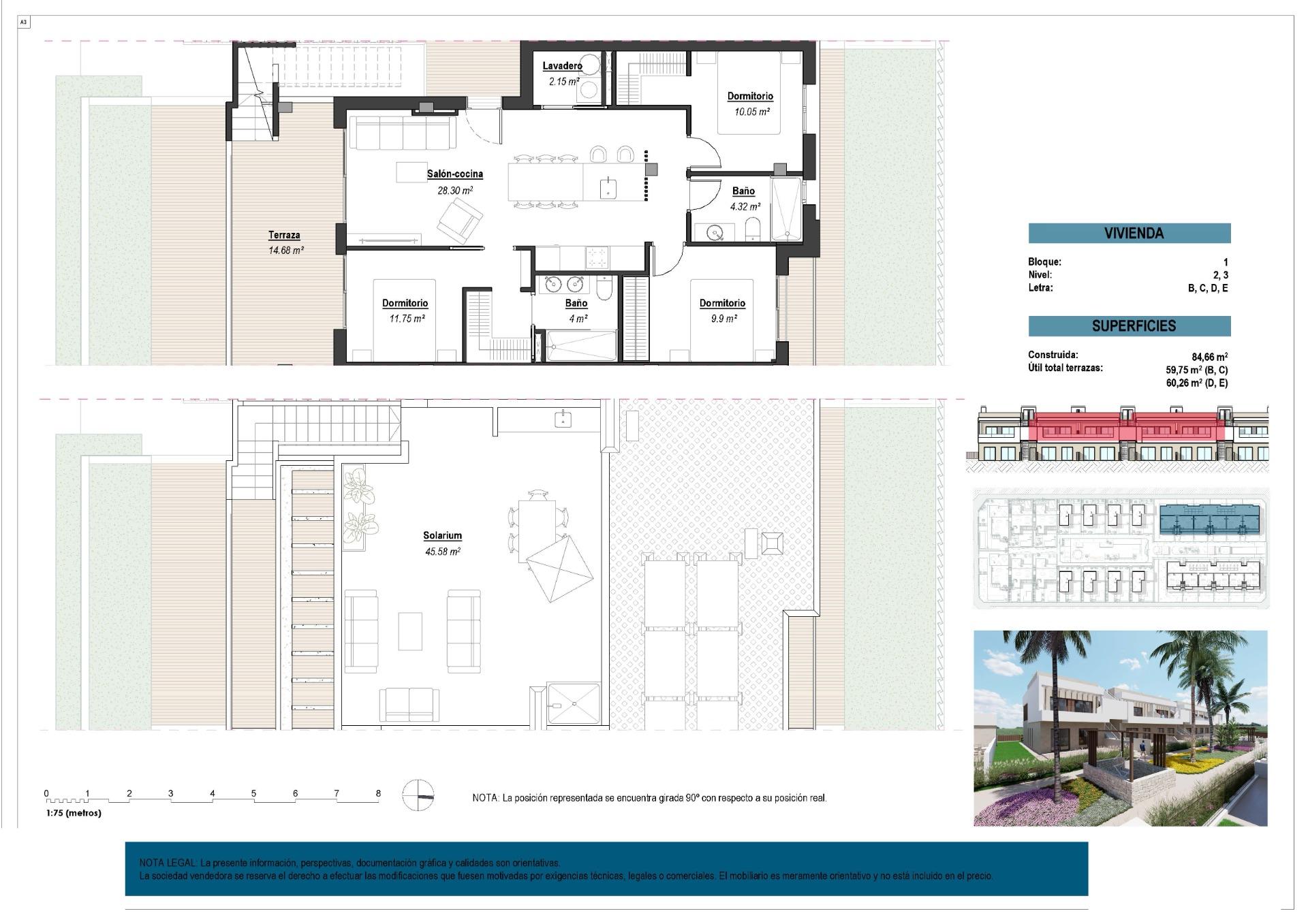 New Build - 3 Bedroom 2 Bathroom Bungalow in Los Alcazares - Serena Golf  - Murcia