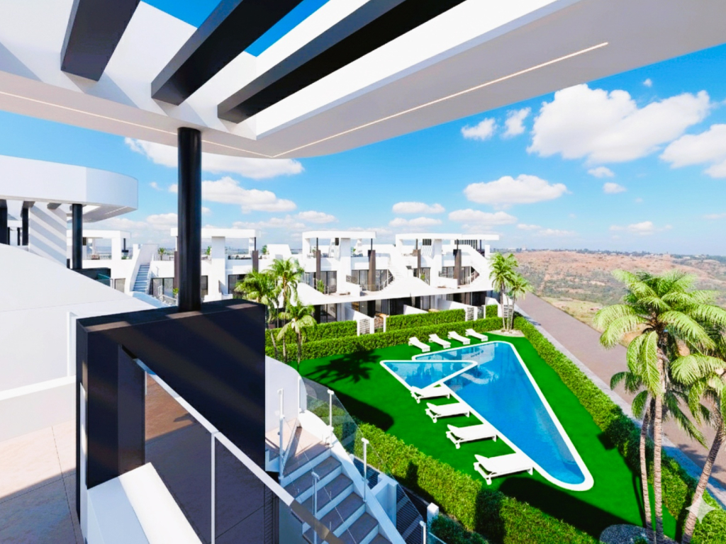 3 Bedroom 2 Bathroom Top Floor penthouse in San Fulgencio