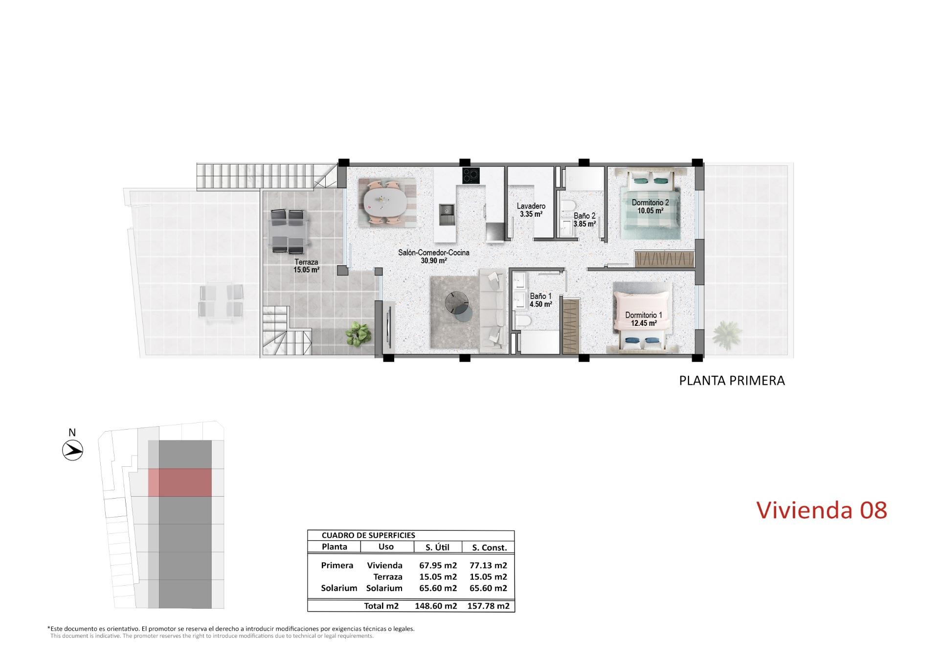 For sale - 2 Bedroom 2 Bathroom Bungalow in Pilar de La Horadada - pueblo  - Alicante