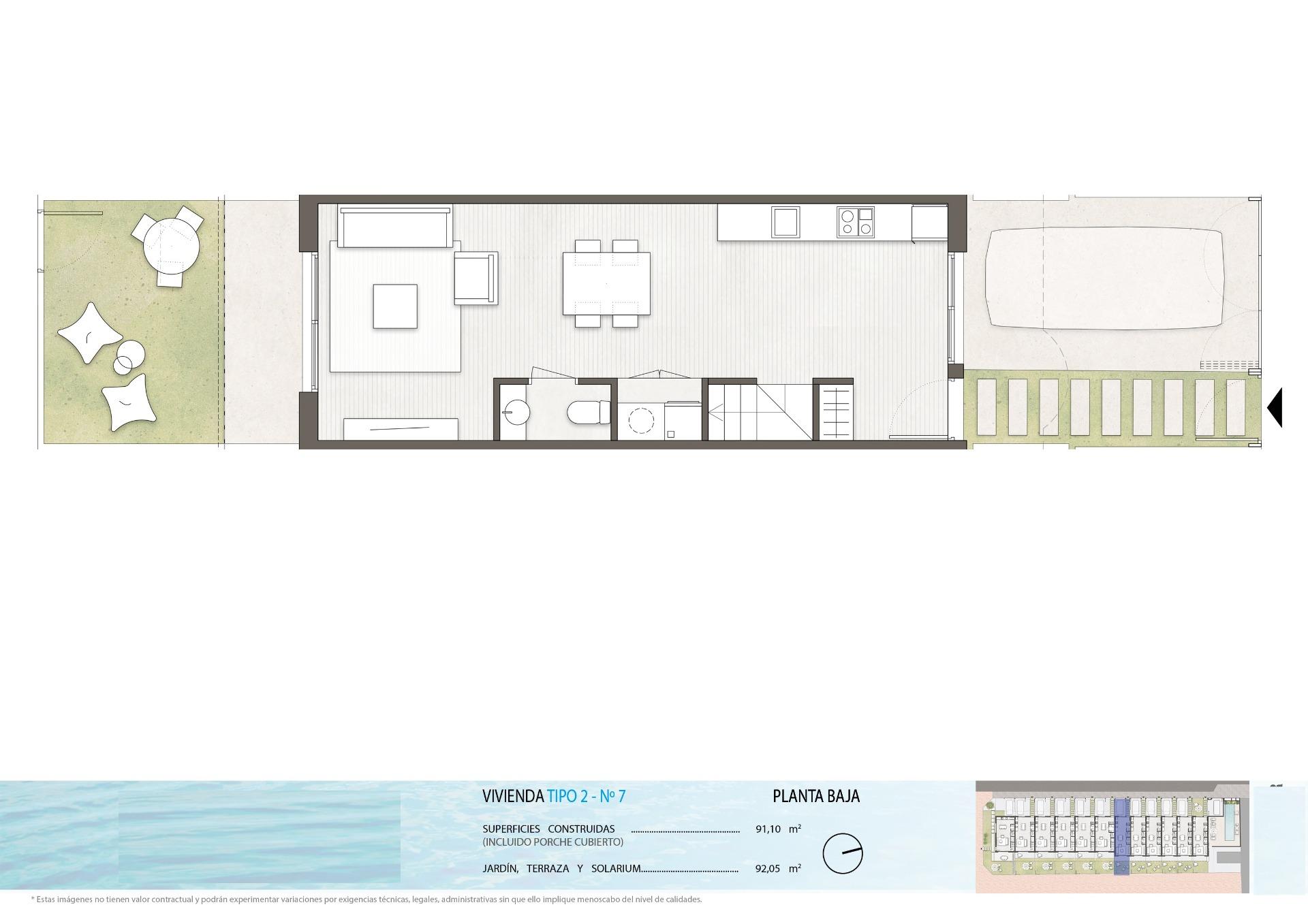 For sale - 2 Bedroom 2 Bathroom Town House in Pilar de La Horadada - pueblo  - Alicante