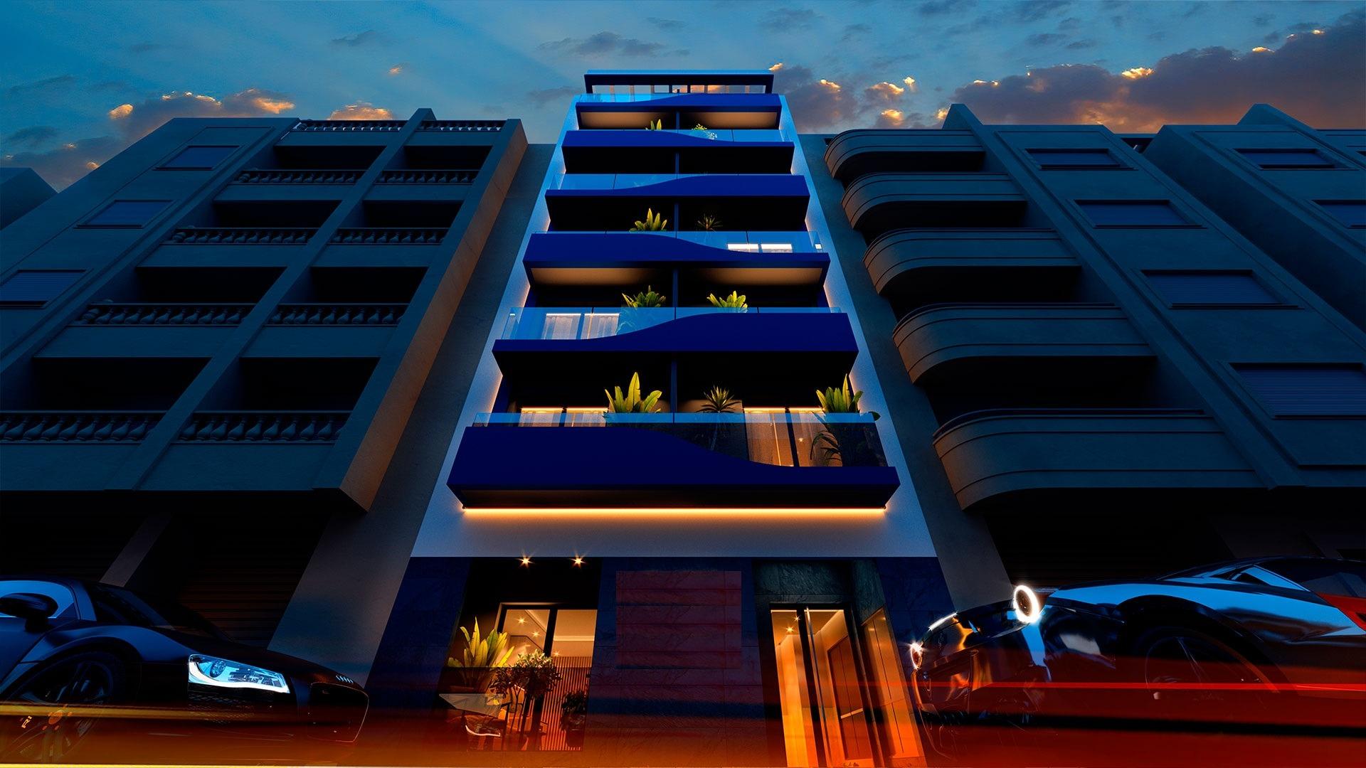 For sale - 1 Bedroom 1 Bathroom Penthouse in Torrevieja - Playa del Acequión  - Alicante