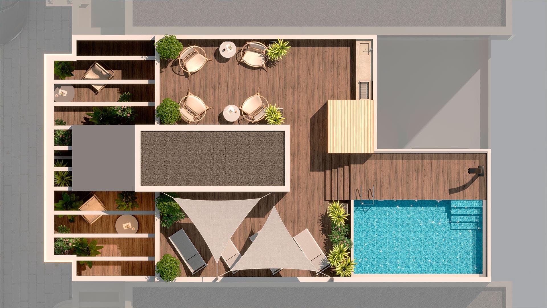 For sale - 1 Bedroom 1 Bathroom Penthouse in Torrevieja - Playa del Acequión  - Alicante