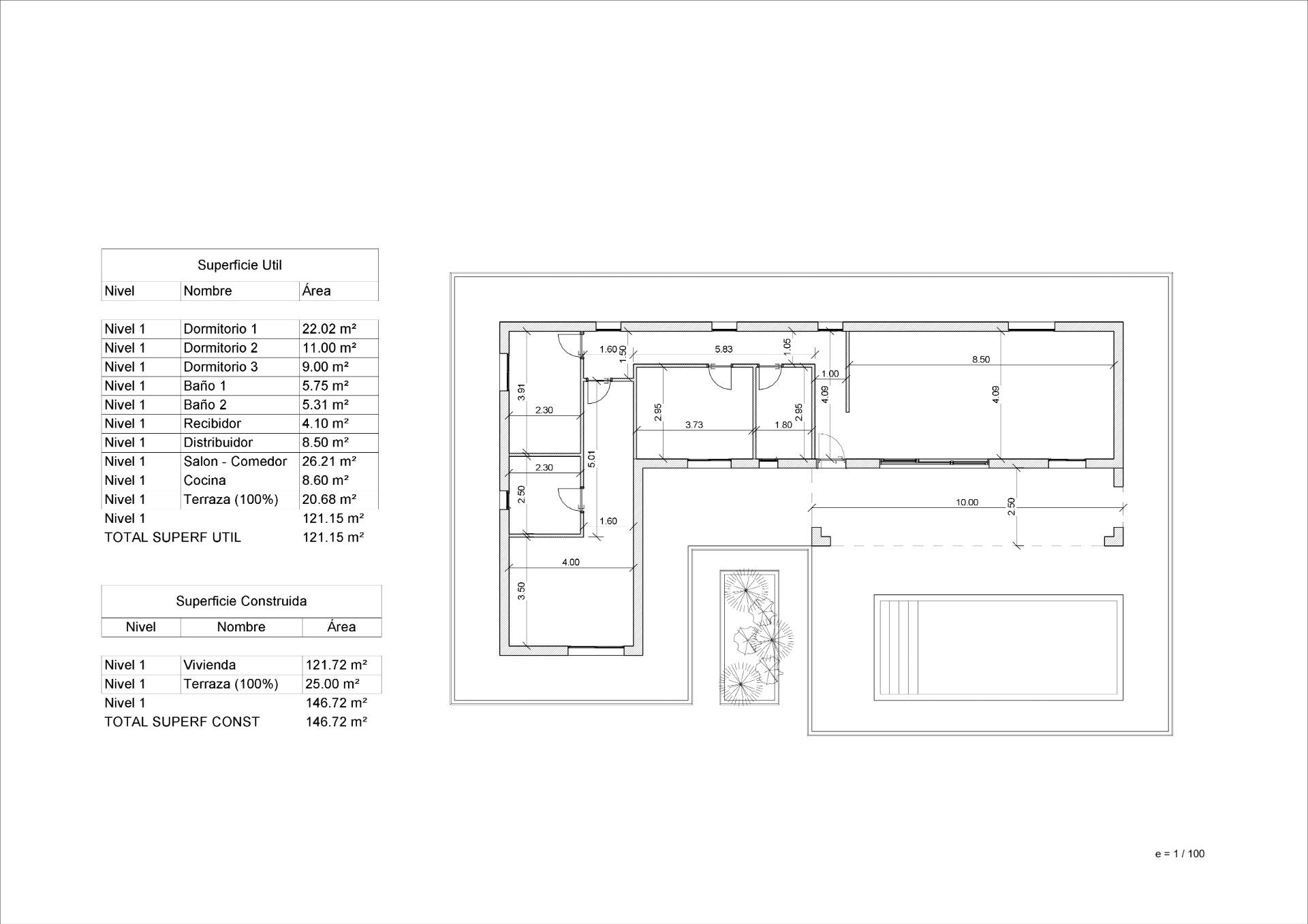 For sale - 3 Bedroom 2 Bathroom Villa in La Romana - Batistes  - Alicante