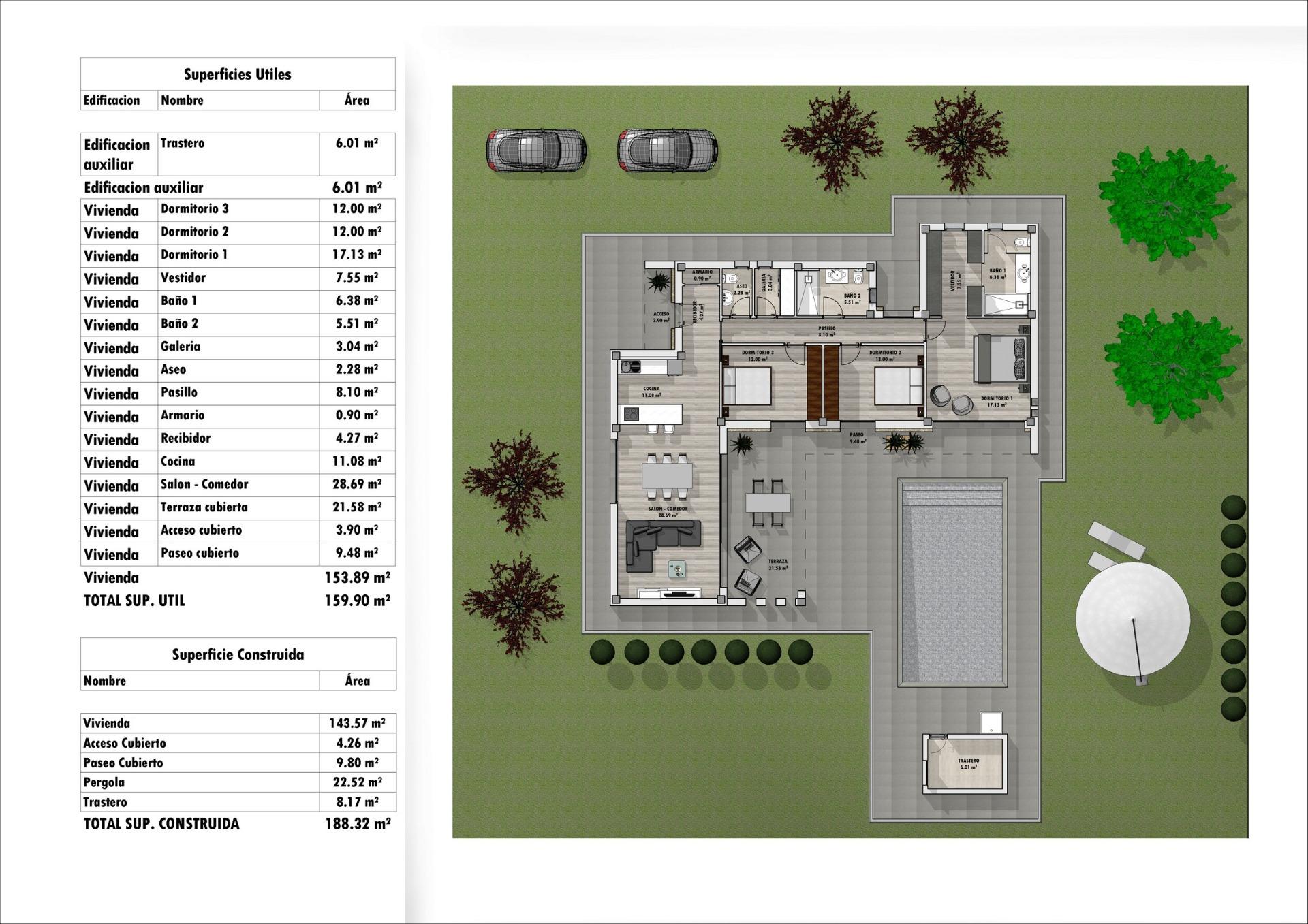 For sale - 3 Bedroom 3 Bathroom Villa in Aspe - Poligono 19  - Alicante