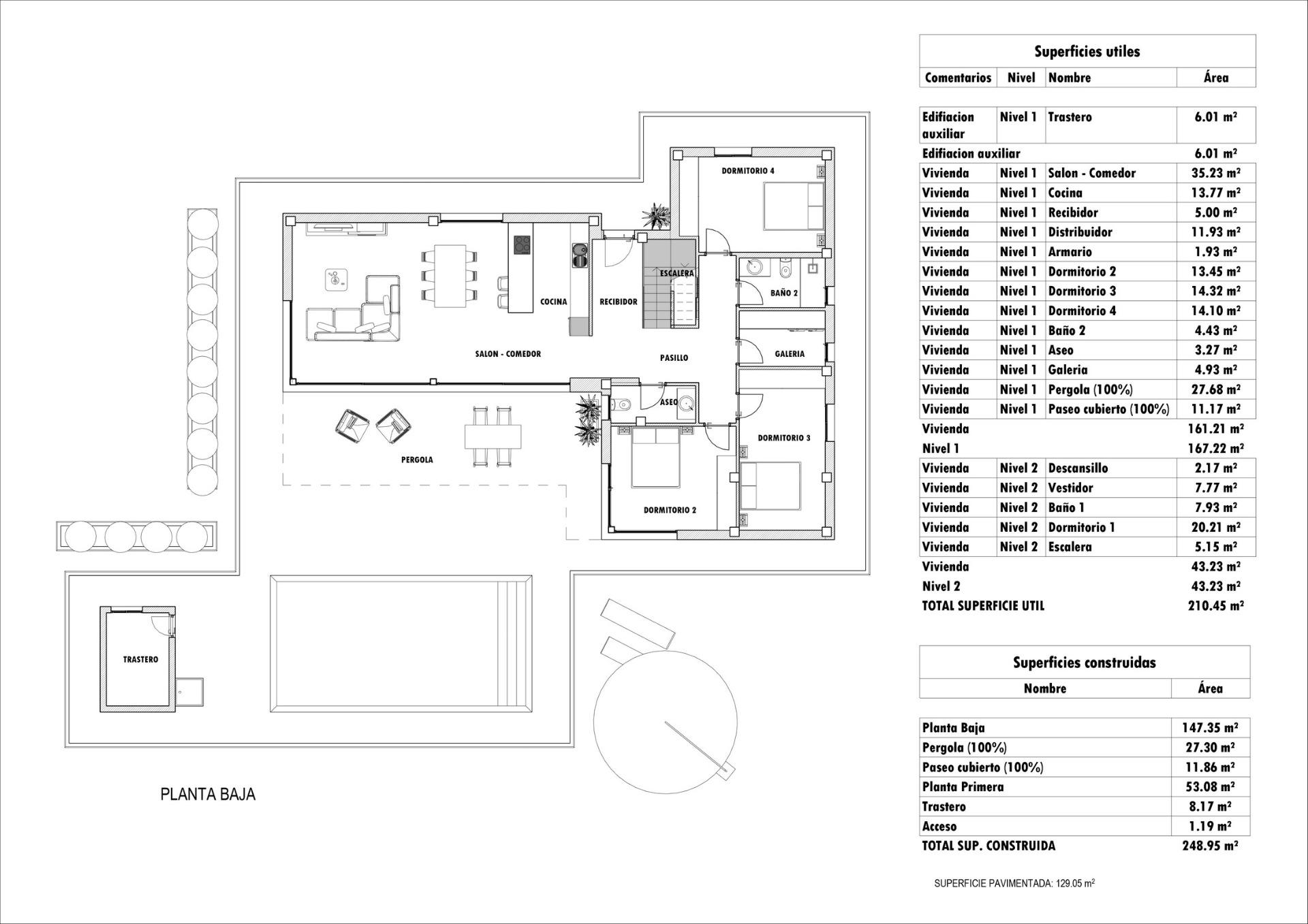 For sale - 4 Bedroom 3 Bathroom Villa in Aspe - Poligono 19  - Alicante