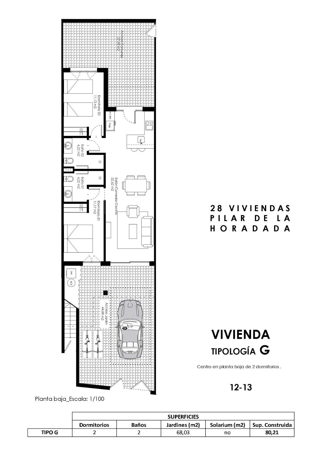 New Build - 2 Bedroom 2 Bathroom Ground Floor Apartment in Pilar de la Horadada - pueblo  - Alicante