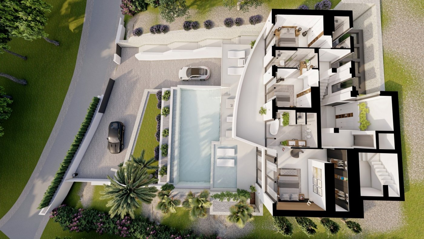 New Build - 4 Bedroom 5 Bathroom Villa in Altea - Sierra Altea  - Alicante
