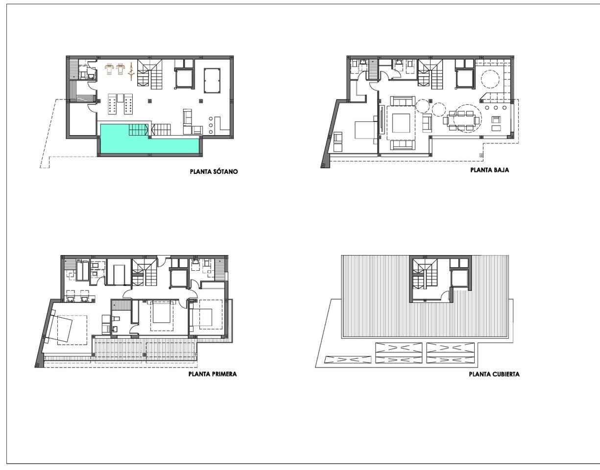 New Build - 4 Bedroom 6 Bathroom Villa in Calpe - Cucarres  - Alicante