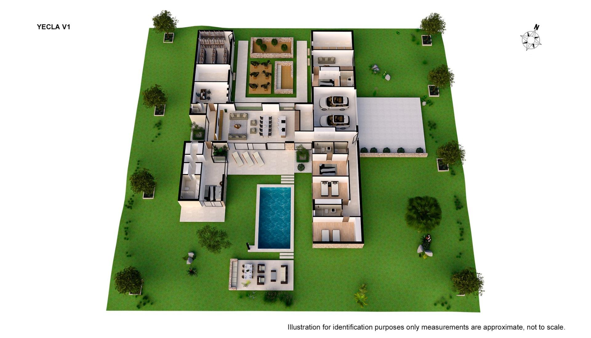 New Build - 6 Bedroom 5 Bathroom Villa in Yecla - Yecla  - Murcia