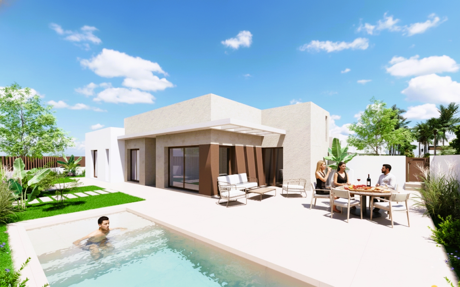 New Build - 3 Bedroom 3 Bathroom Villa in Los Alcazares - Serena Golf  - Murcia