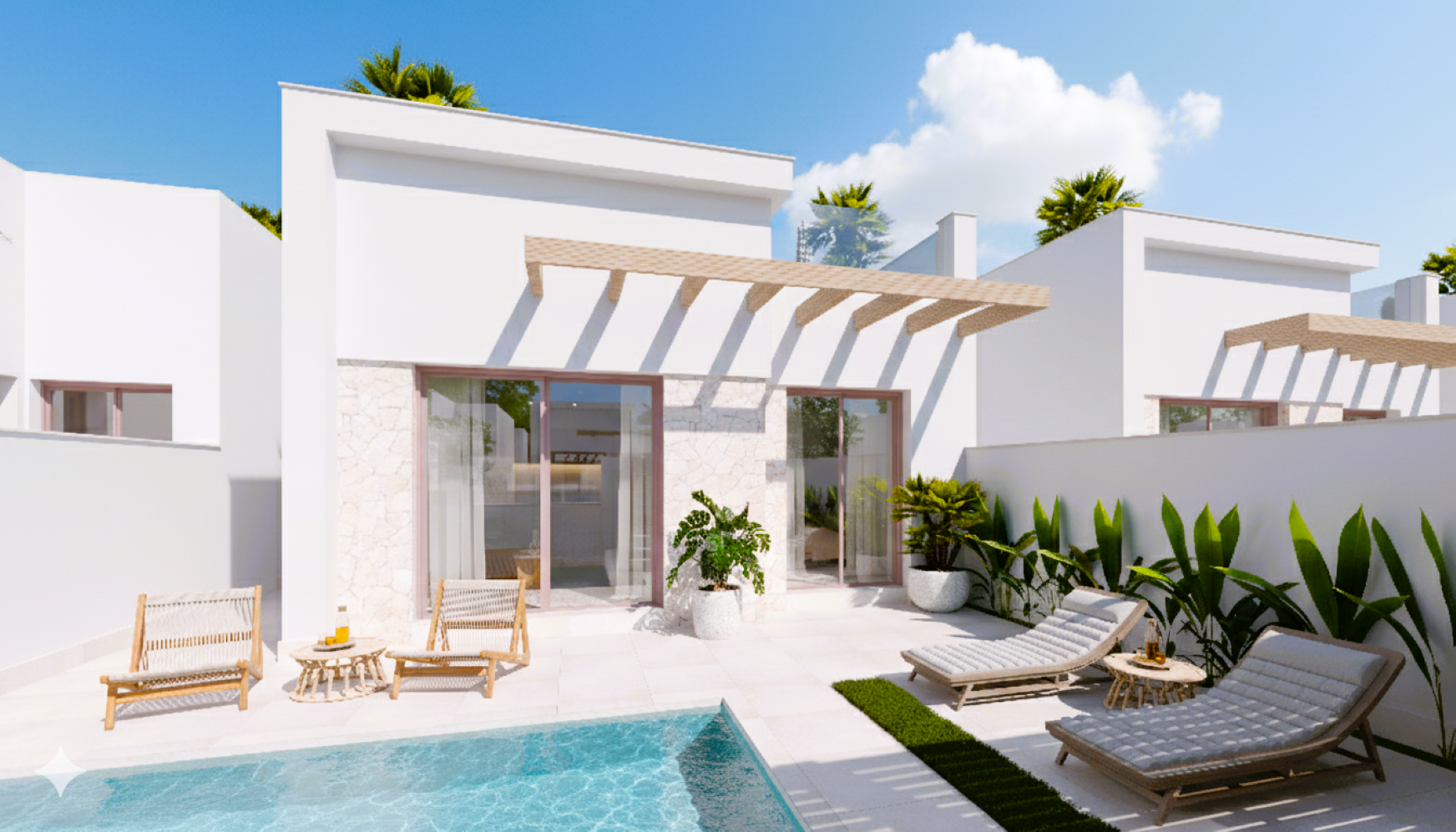 New Build - 2 Bedroom 2 Bathroom Villa in Roldan - Roldán  - Murcia
